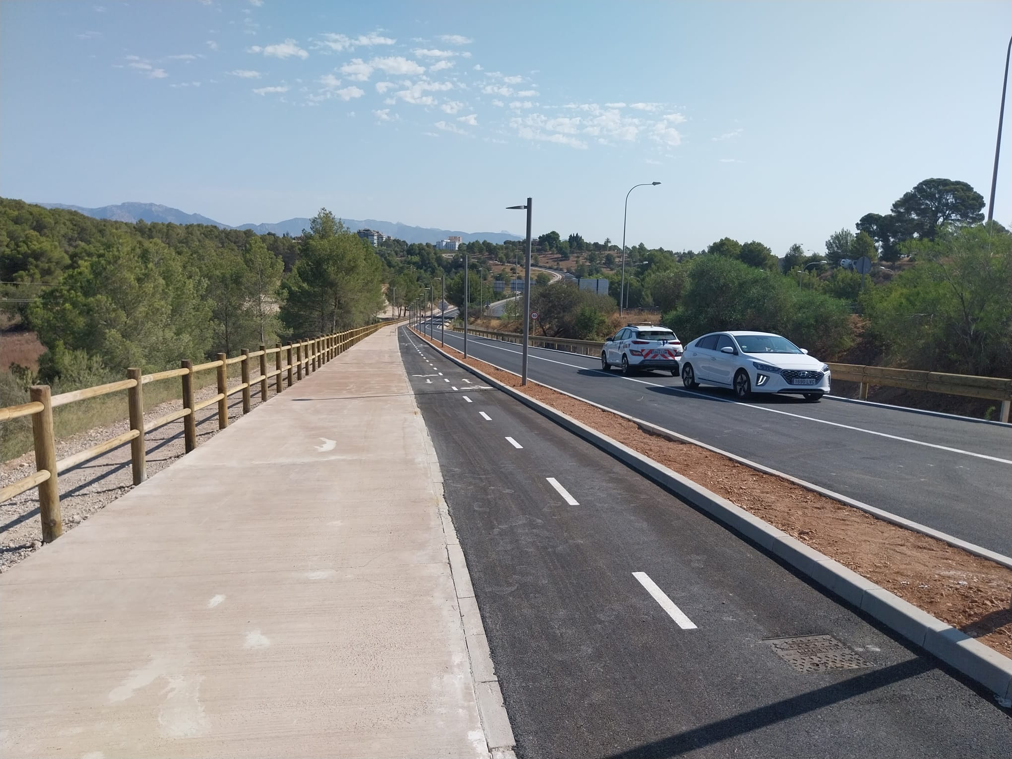 Inauguración de las obras del desdoblamiento del camí dels Reis y la reforma de la rotonda de acceso a Génova.