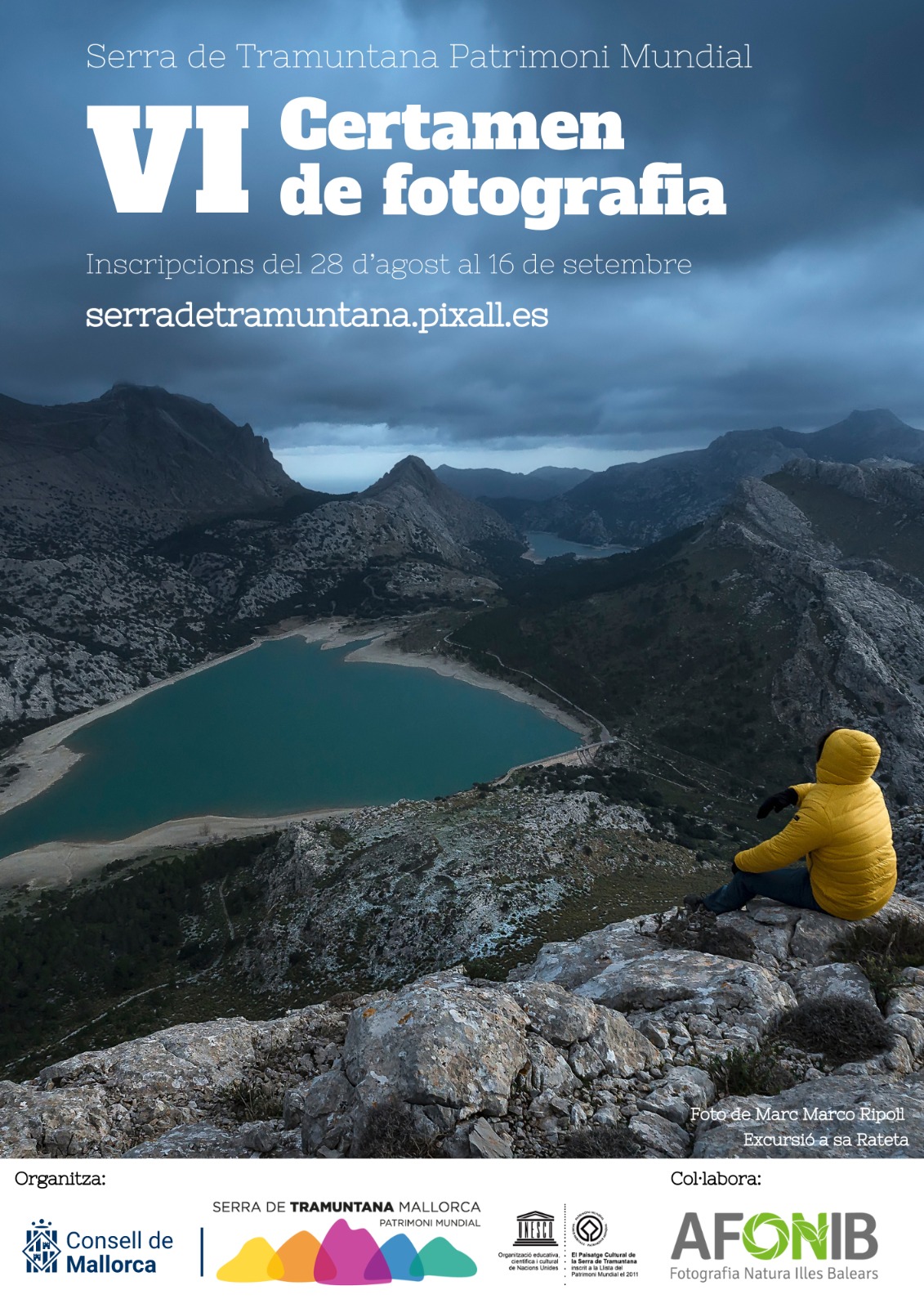 Cartell de la sisena edició del Certamen de Fotografia Serra de Tramuntana.