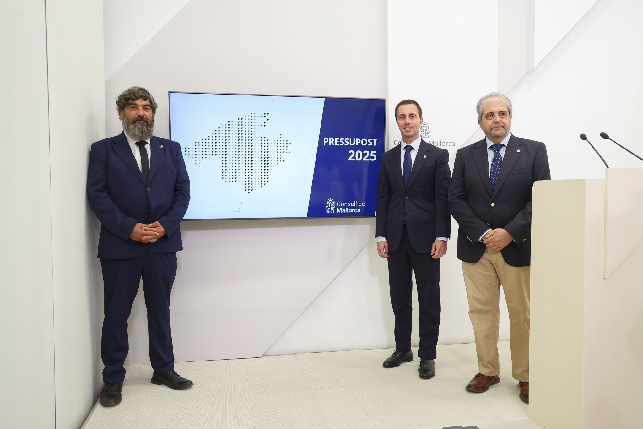 Presentación de los presupuestos del Consell de Mallorca para el 2025.