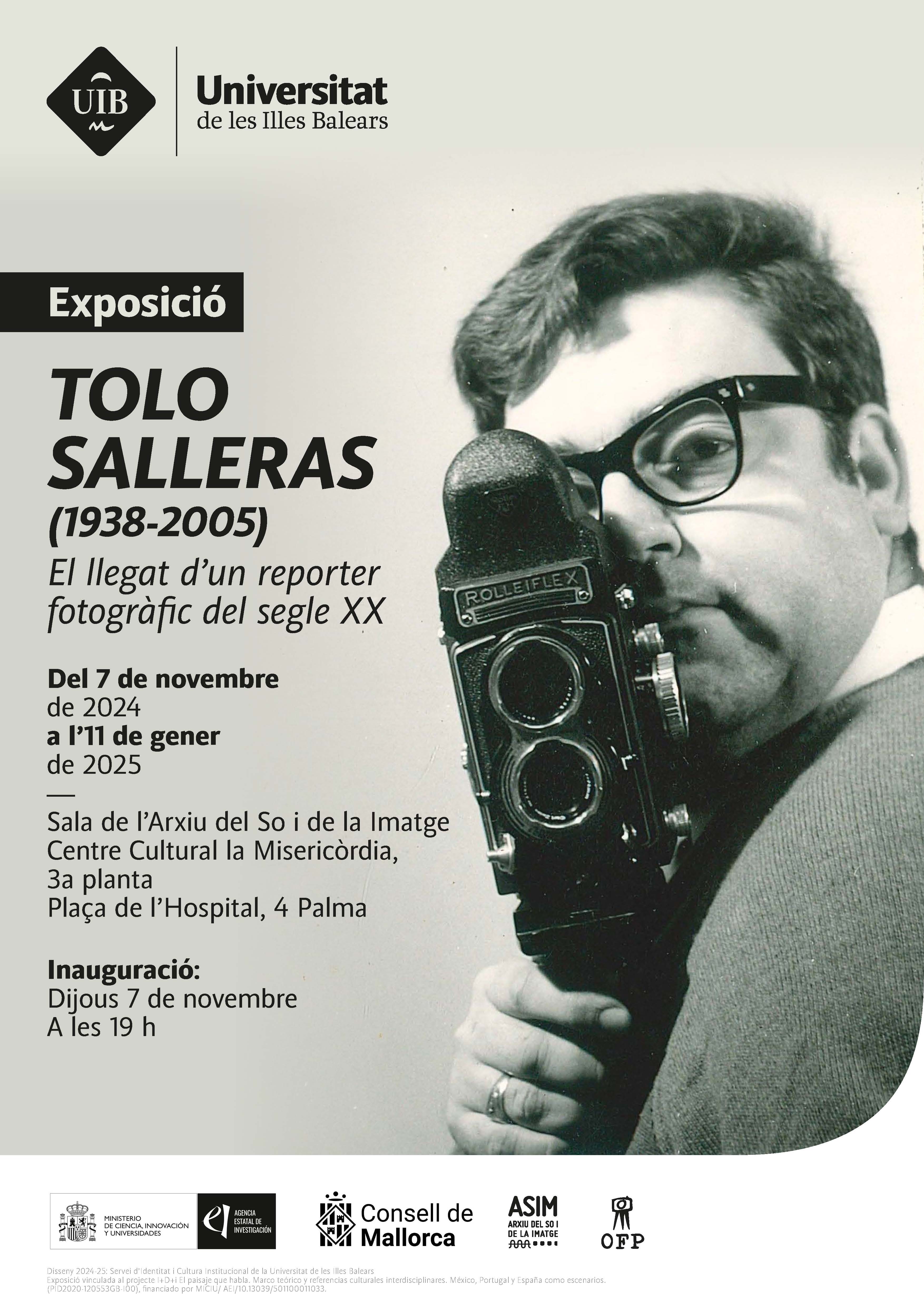 Exposició <em>Tolo Salleras. El llegat d’un reporter fotogràfic del segle XX</em>.
