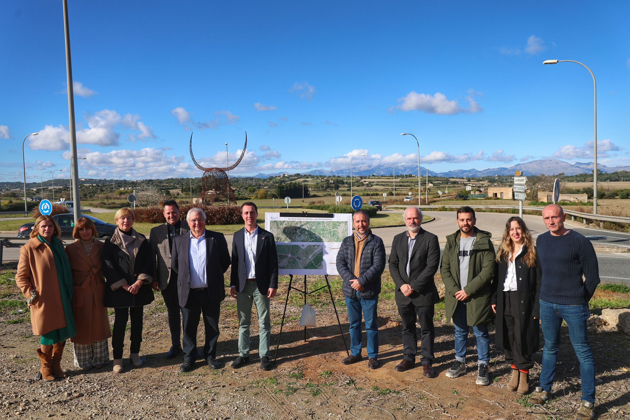 Presentació de la reforma integral de la carretera entre Santa Margalida i Llubí.