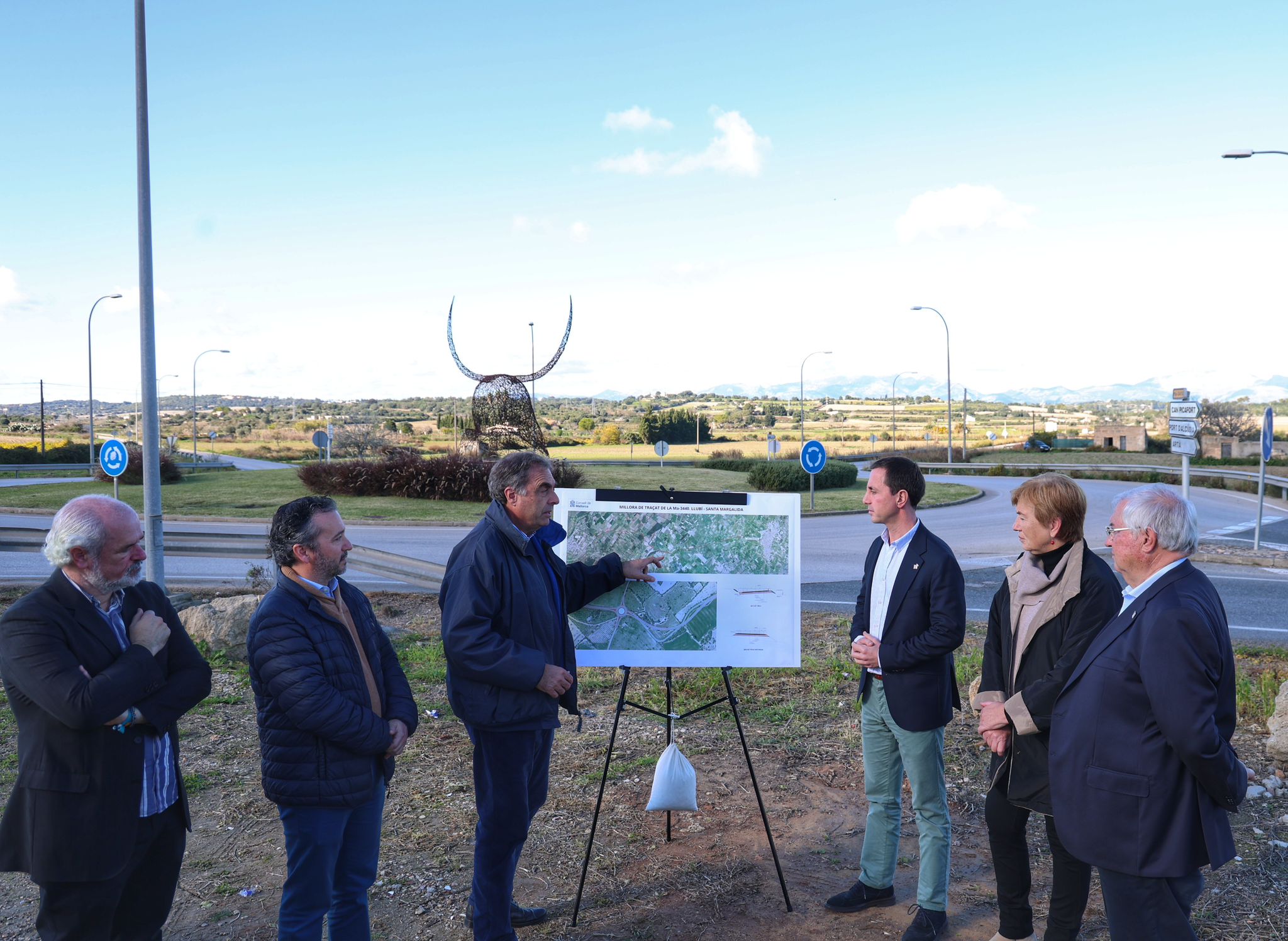 Presentació de la reforma integral de la carretera entre Santa Margalida i Llubí.