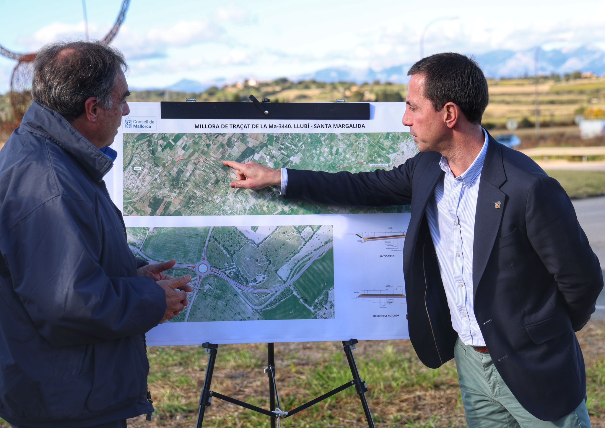 Presentació de la reforma integral de la carretera entre Santa Margalida i Llubí.