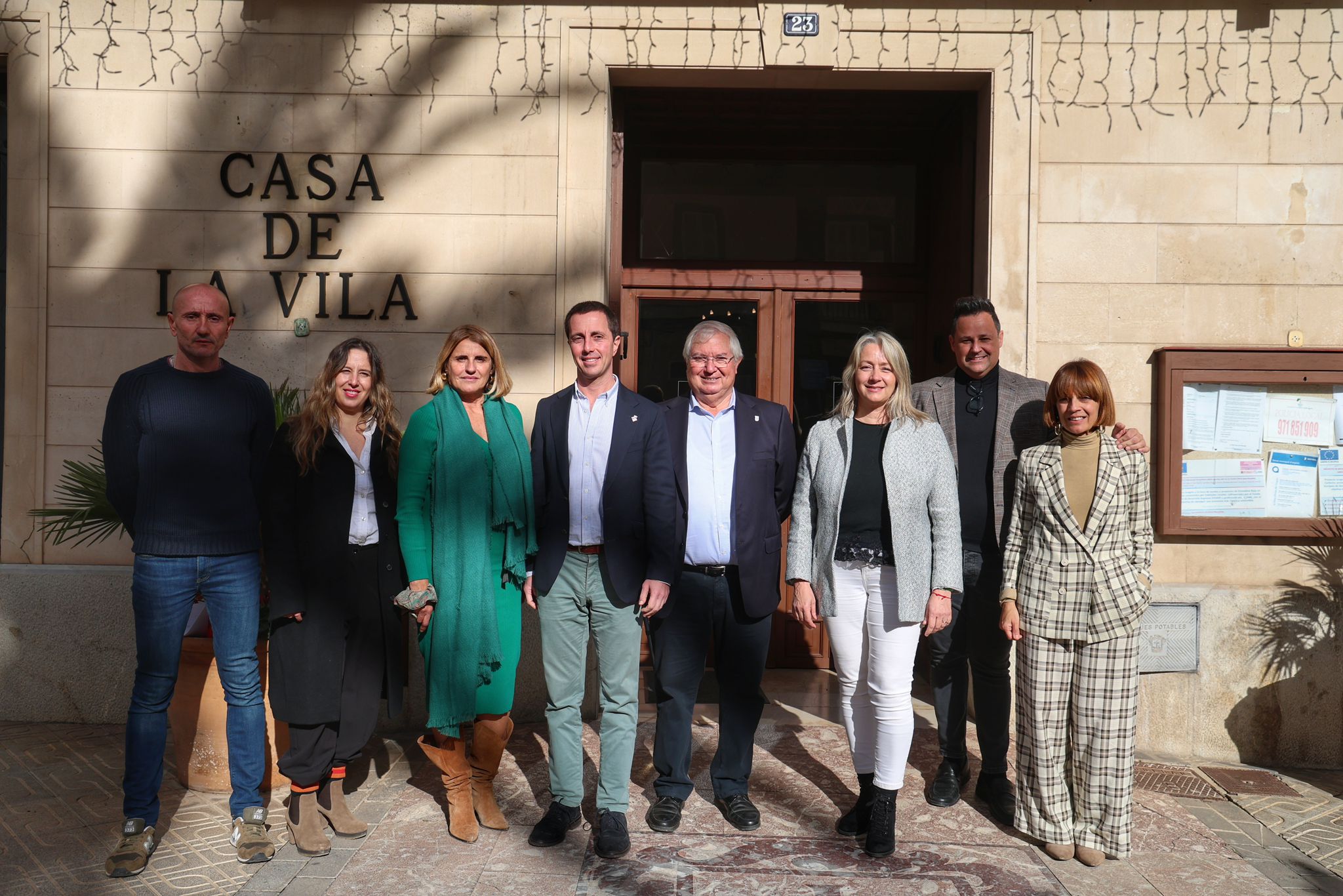 Reunió del president del Consell de Mallorca, Llorenç Galmés, amb el batle de Santa Margalida, Joan Monjo.