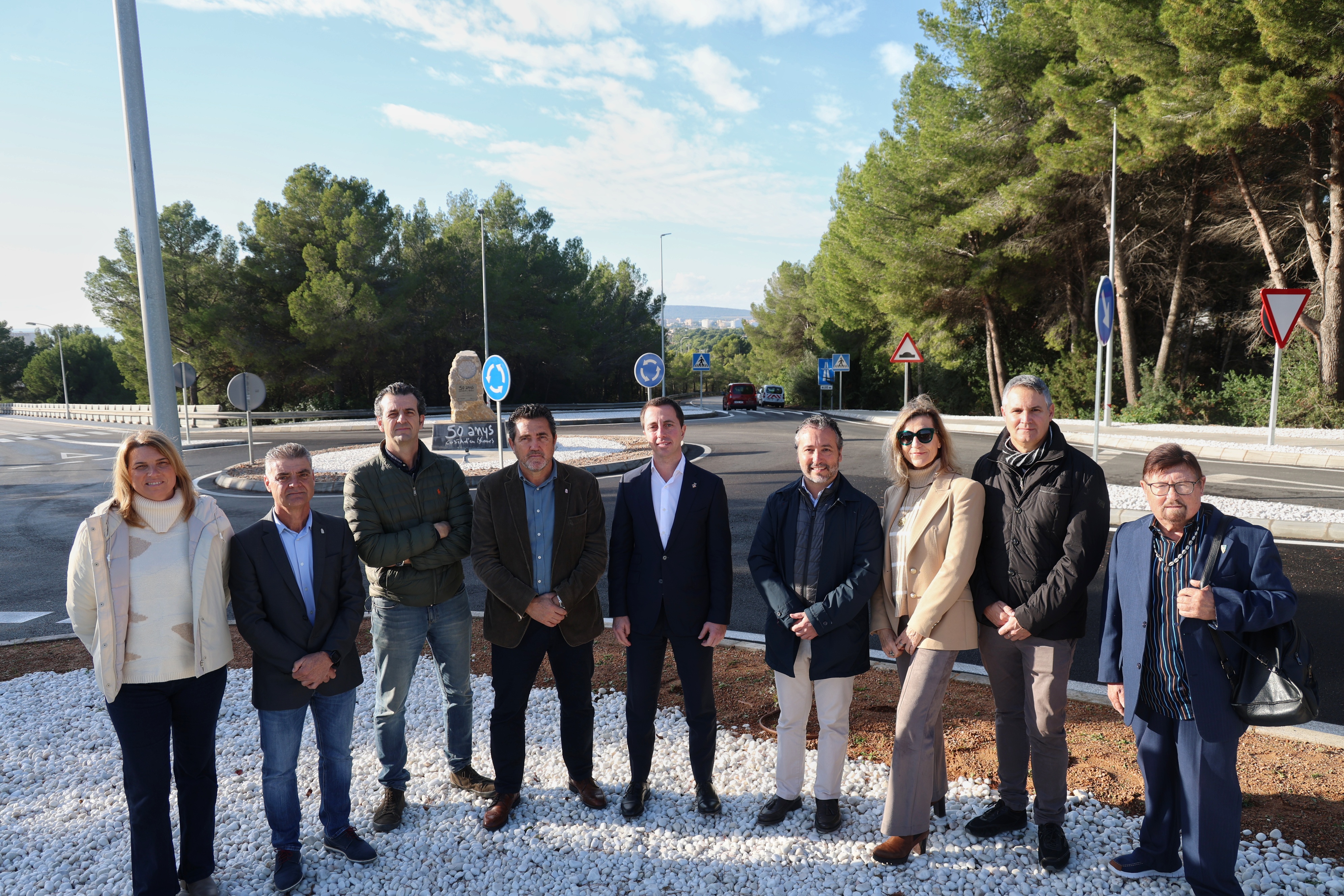 Inauguració de la rotonda nova de Costa den Blanes.
