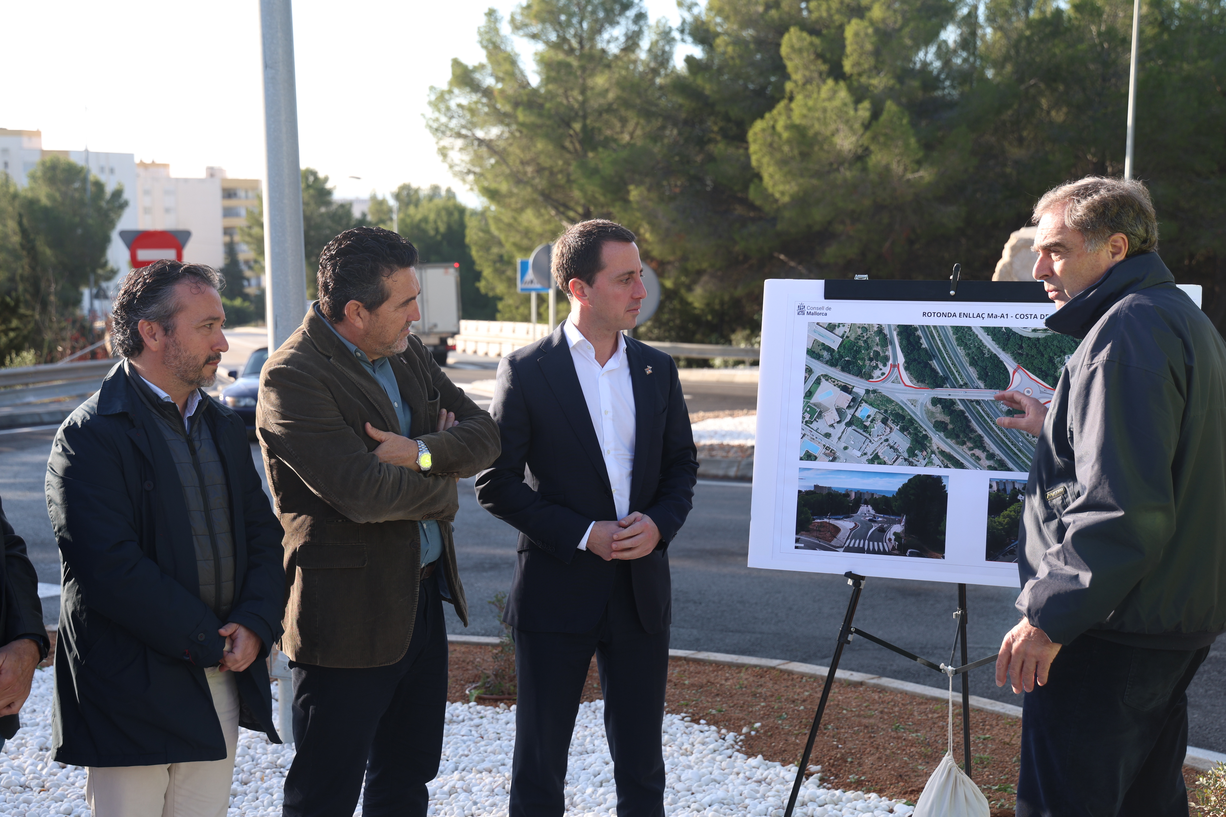 Inauguració de la rotonda nova de Costa den Blanes.