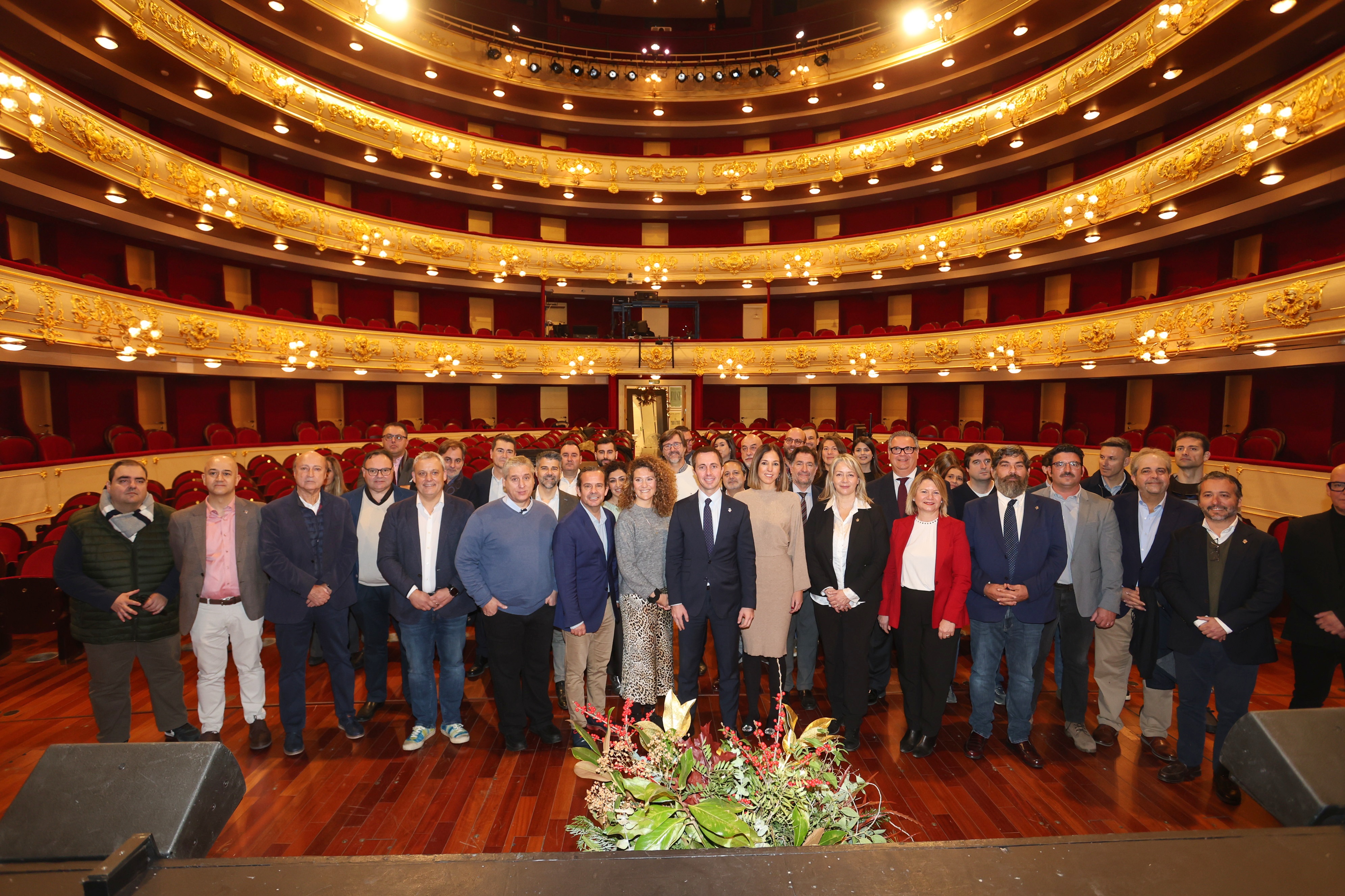 Copa de Nadal amb els mitjans de comunicació.