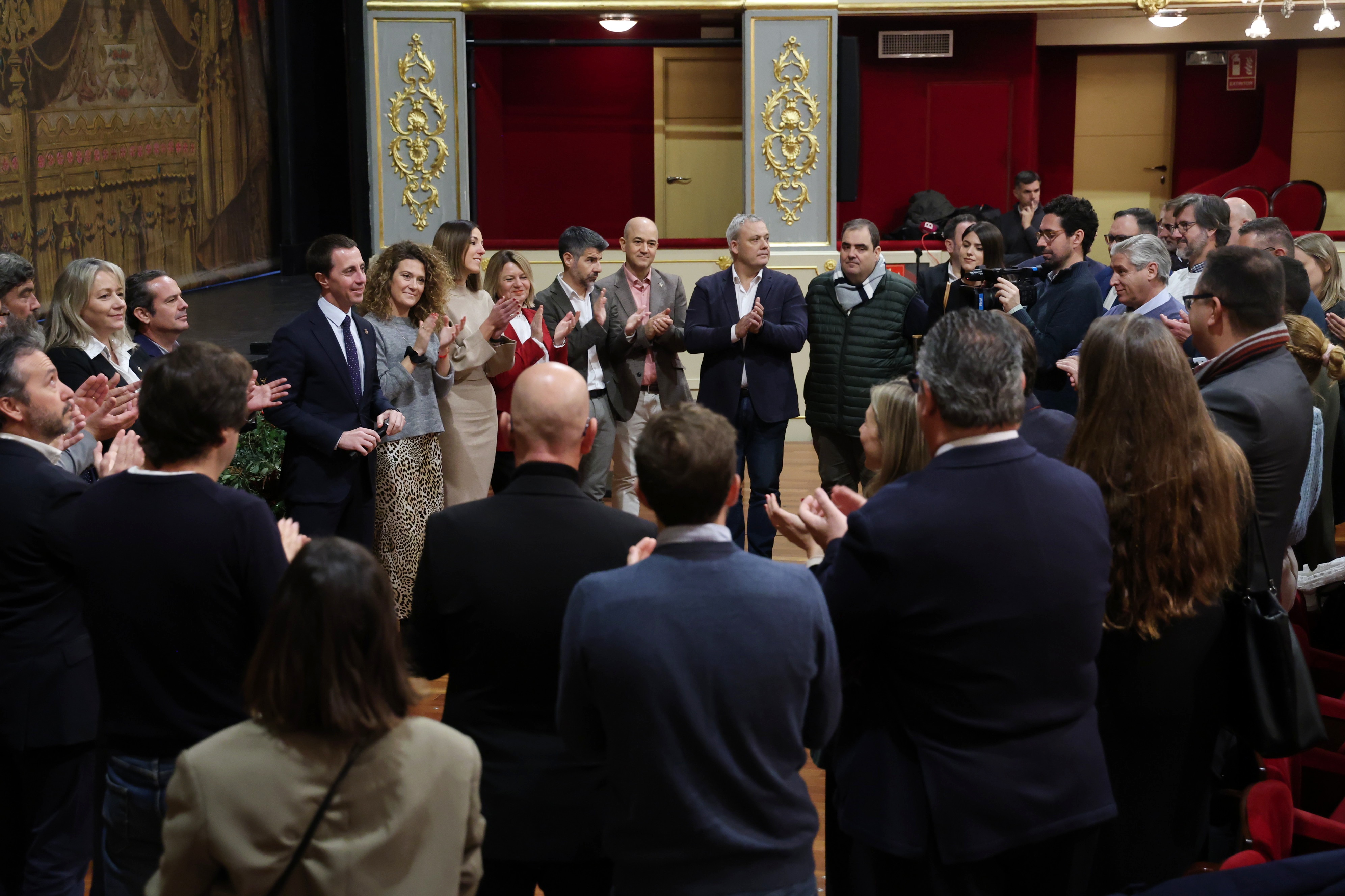 Copa de Nadal amb els mitjans de comunicació.