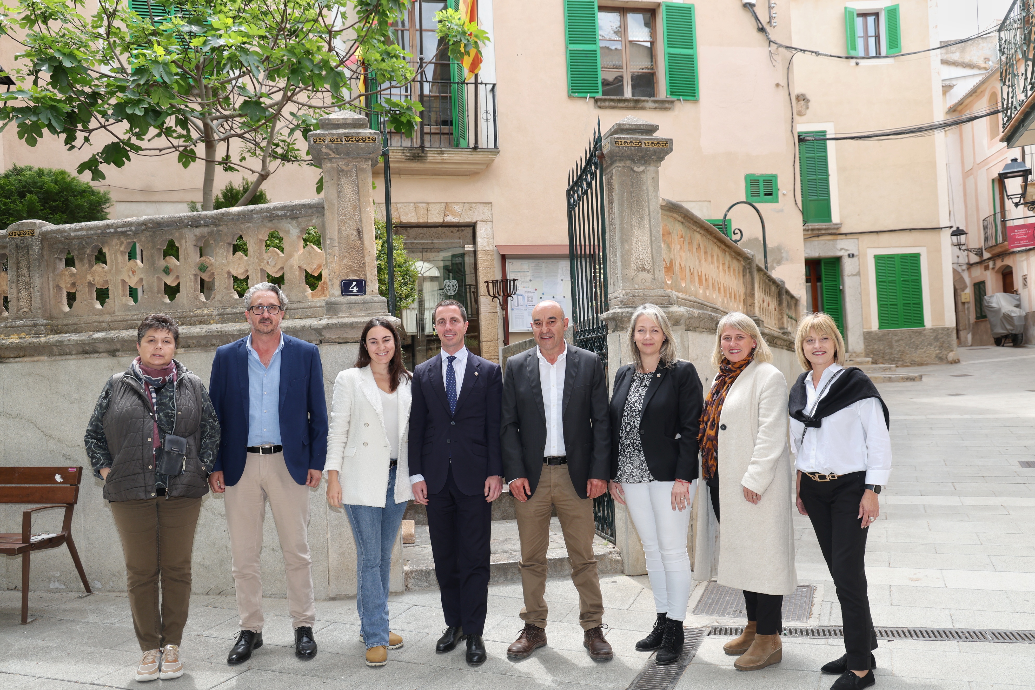 El president Llorenç Galmés, durant la seva visita a Bunyola fa uns mesos.