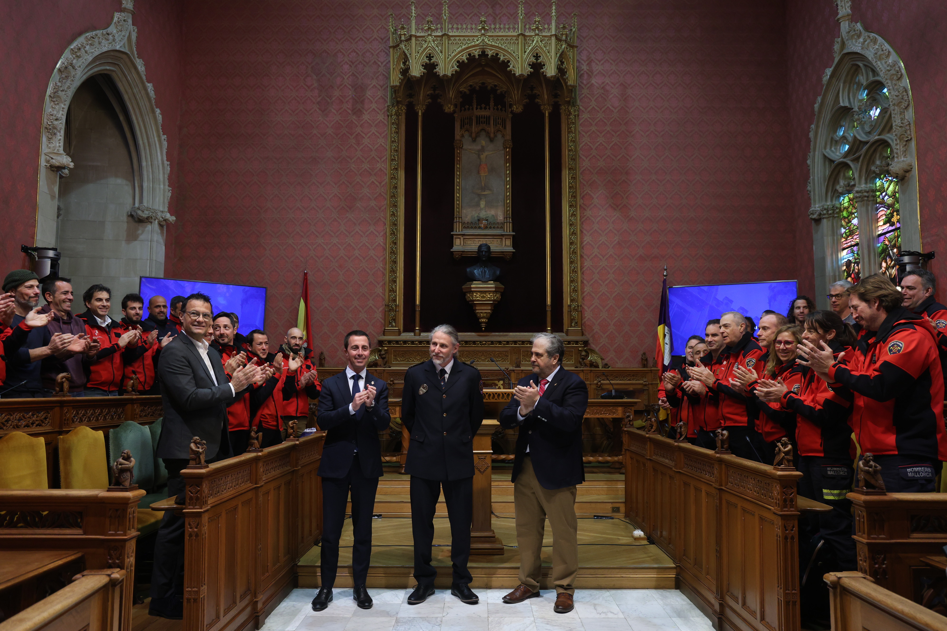 Presentación de Xisco Bonnín como nuevo oficial jefe del Servicio de Bomberos de Mallorca.