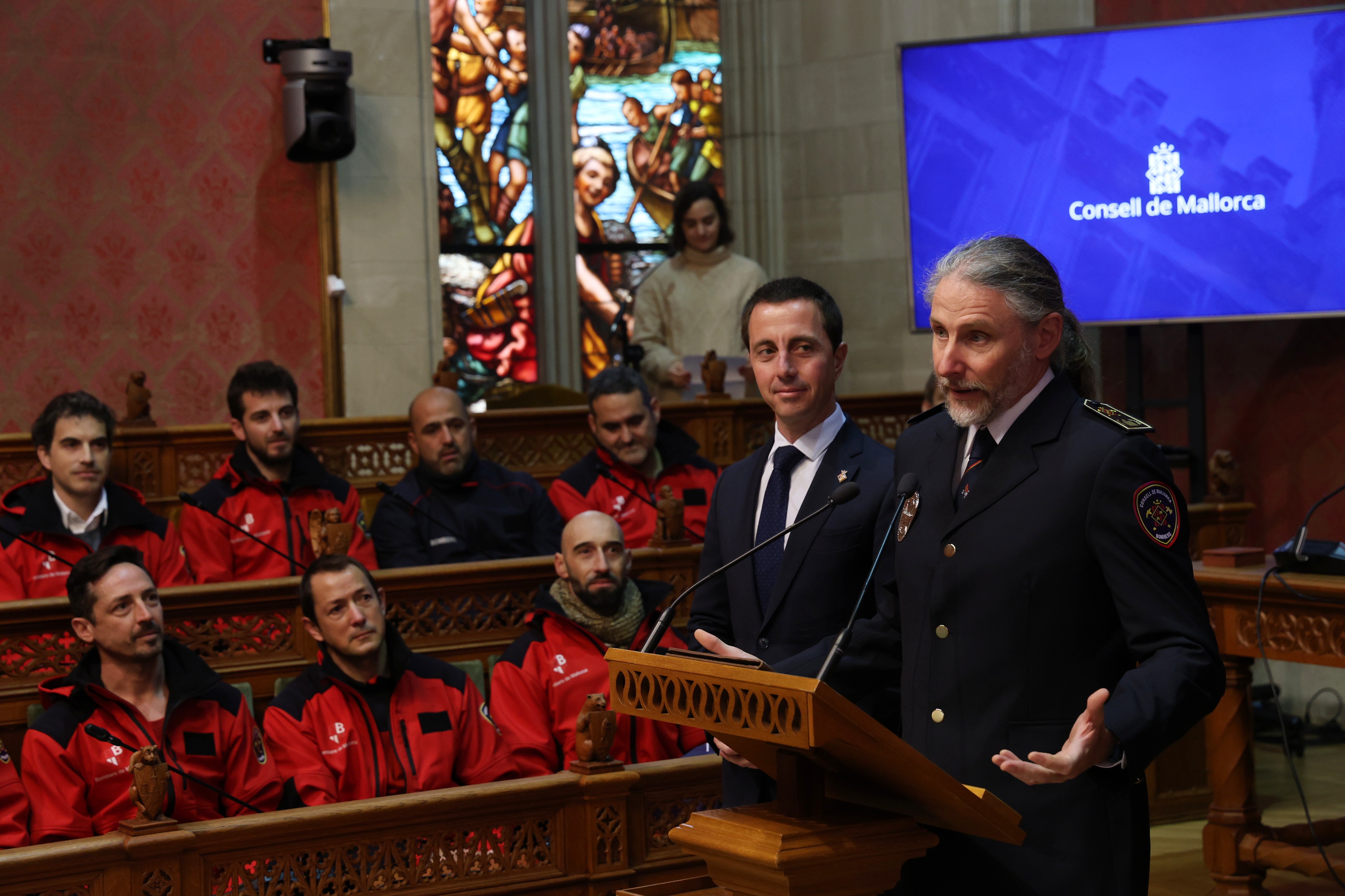 Presentación de Xisco Bonnín como nuevo oficial jefe del Servicio de Bomberos de Mallorca.