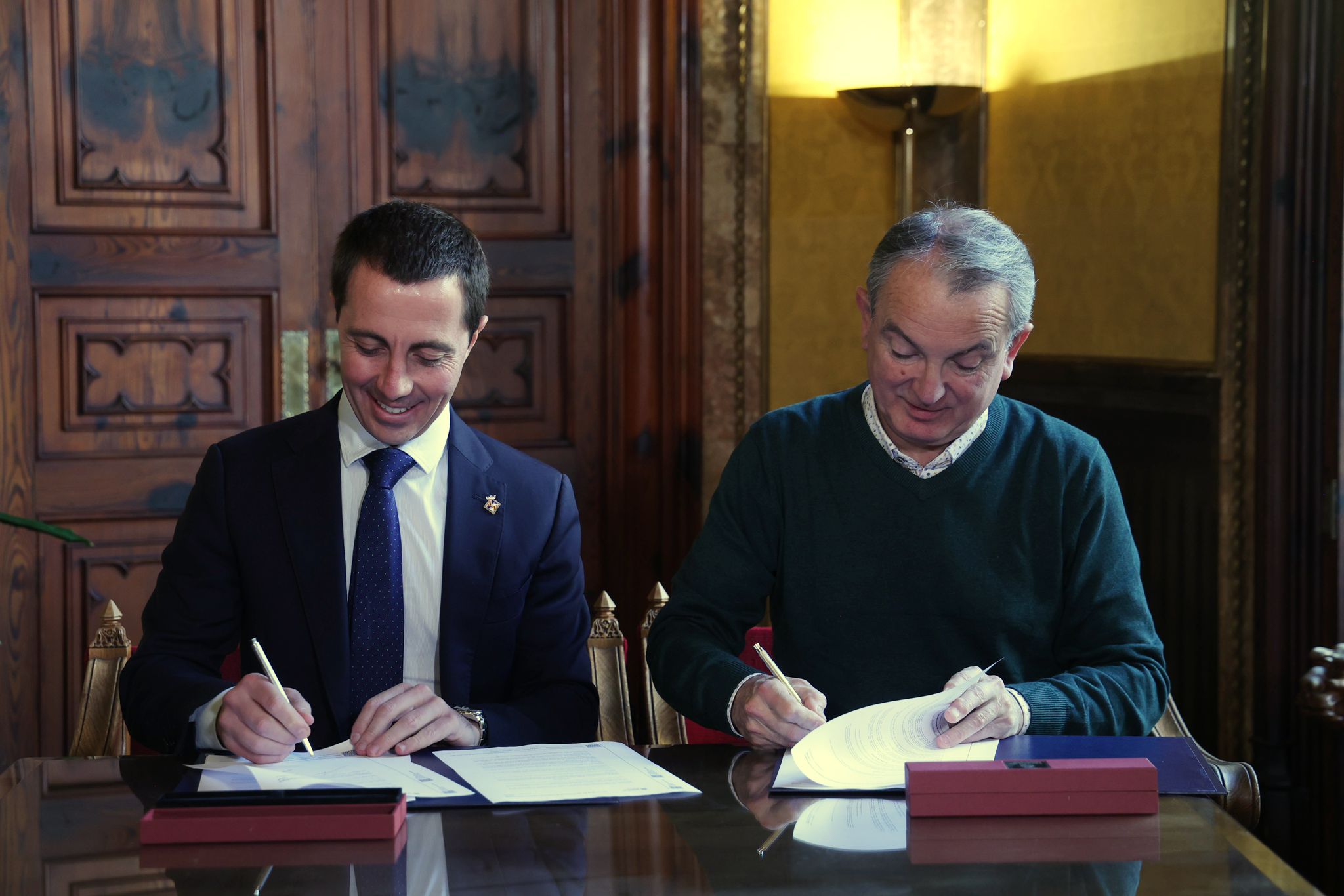 Signatura del conveni entre el Consell de Mallorca i les mancomunitats per a la subvenció d'actuacions d'inversió.