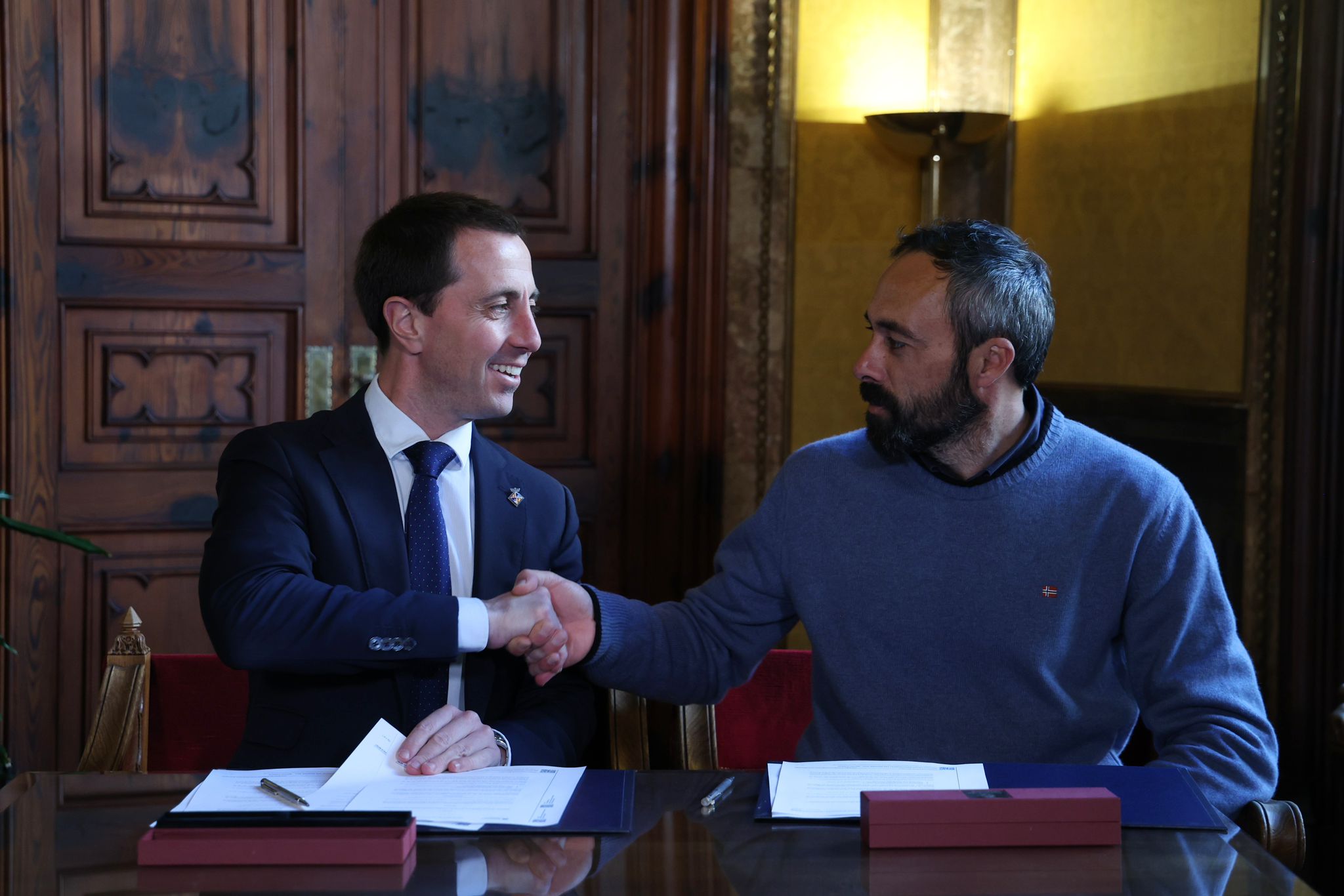 Signatura del conveni entre el Consell de Mallorca i les mancomunitats per a la subvenció d'actuacions d'inversió.