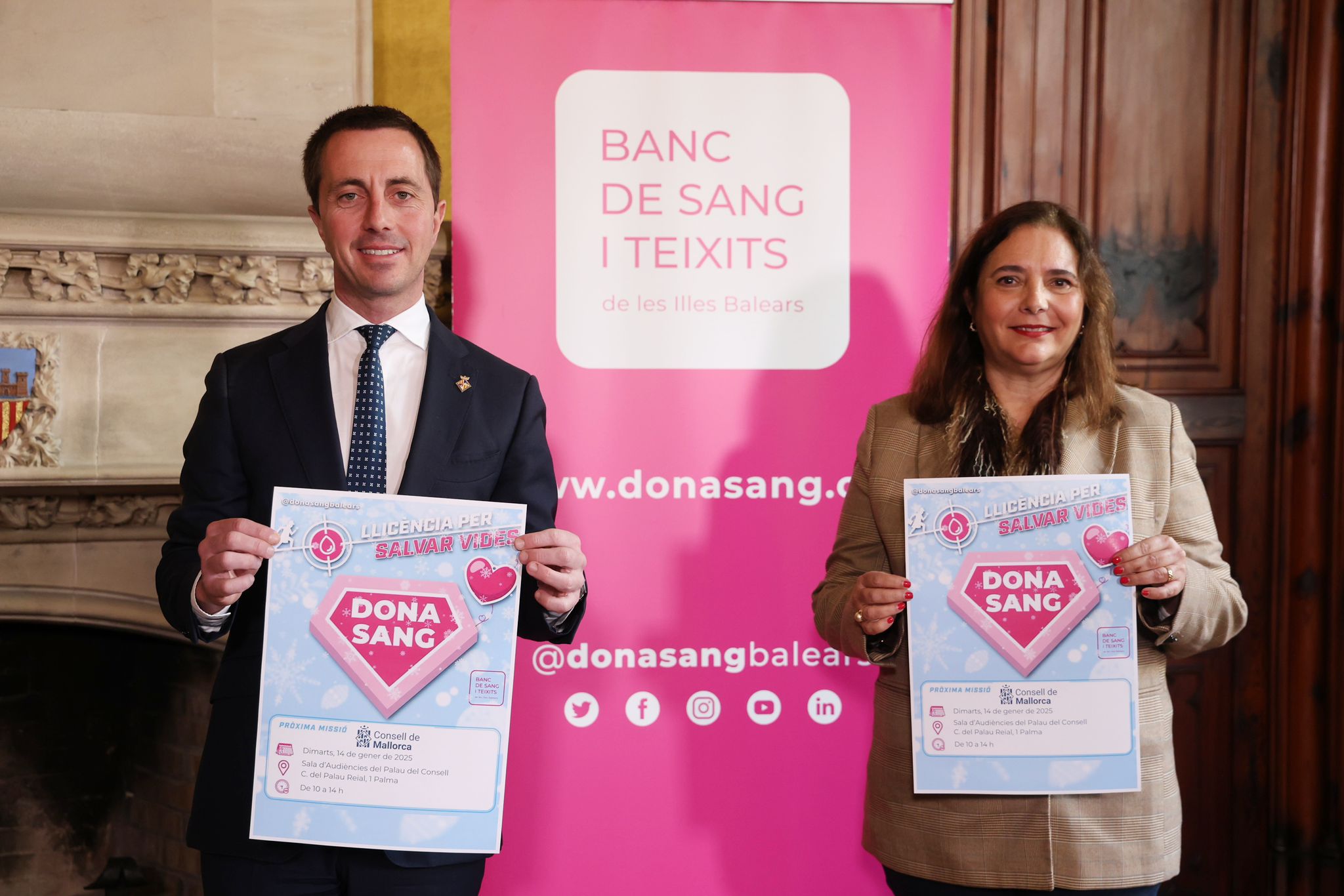 Presentación de la campaña de donación de sangre.