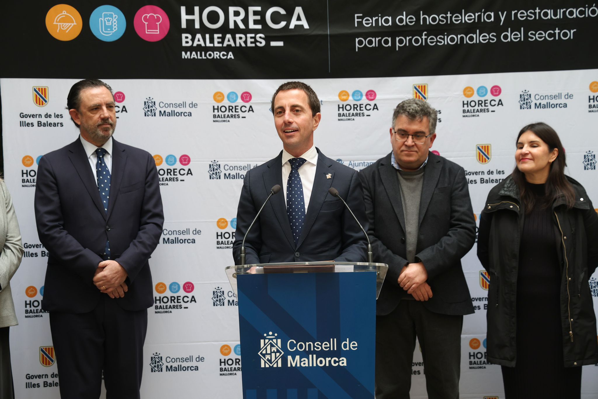 El presidente del Consell de Mallorca, Llorenç Galmés, en la presentación de HORECA Balears Mallorca 2025.