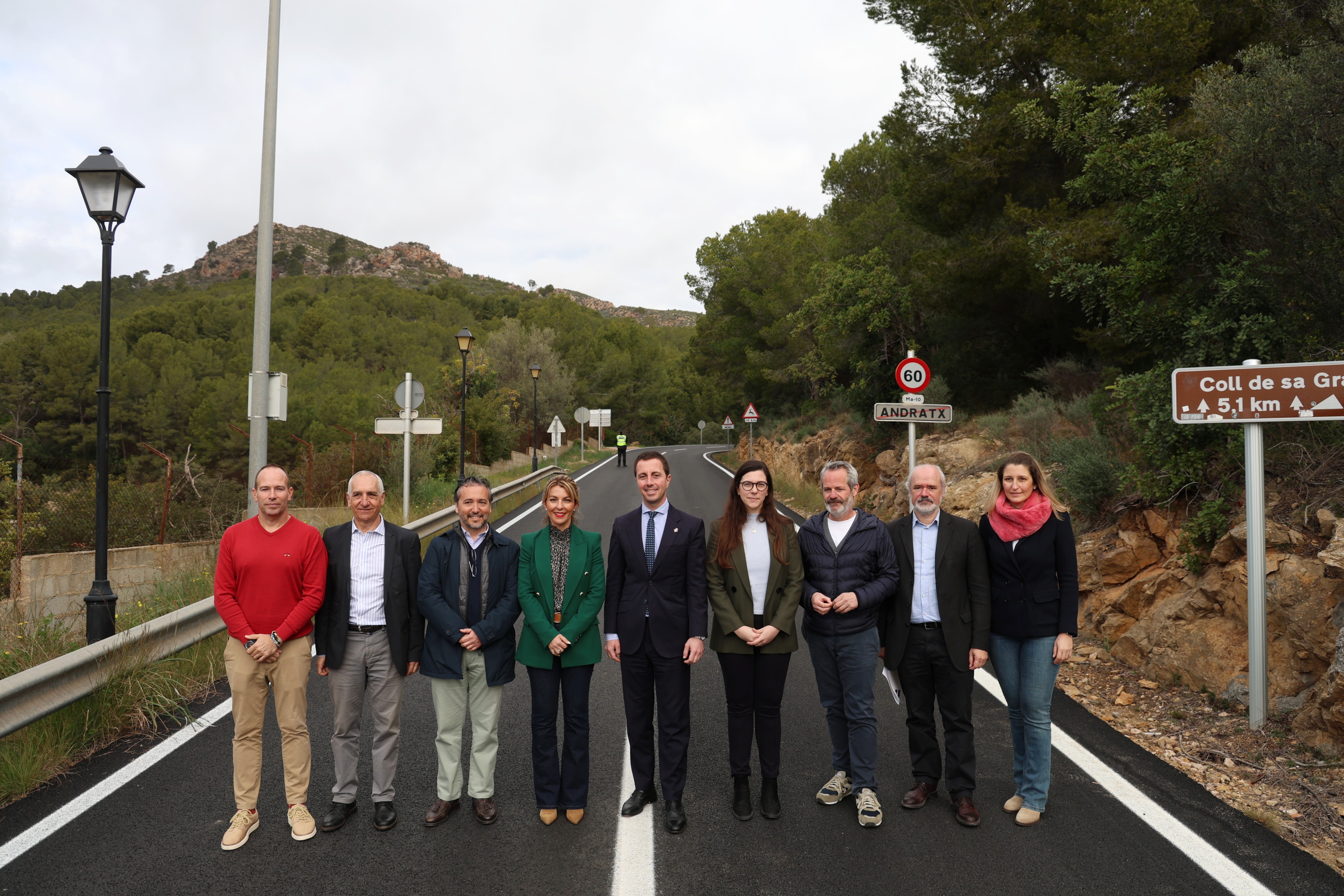 Inauguració de la reforma i la millora de la seguretat de la carretera Andratx-Estellencs i la travessera de Banyalbufar.