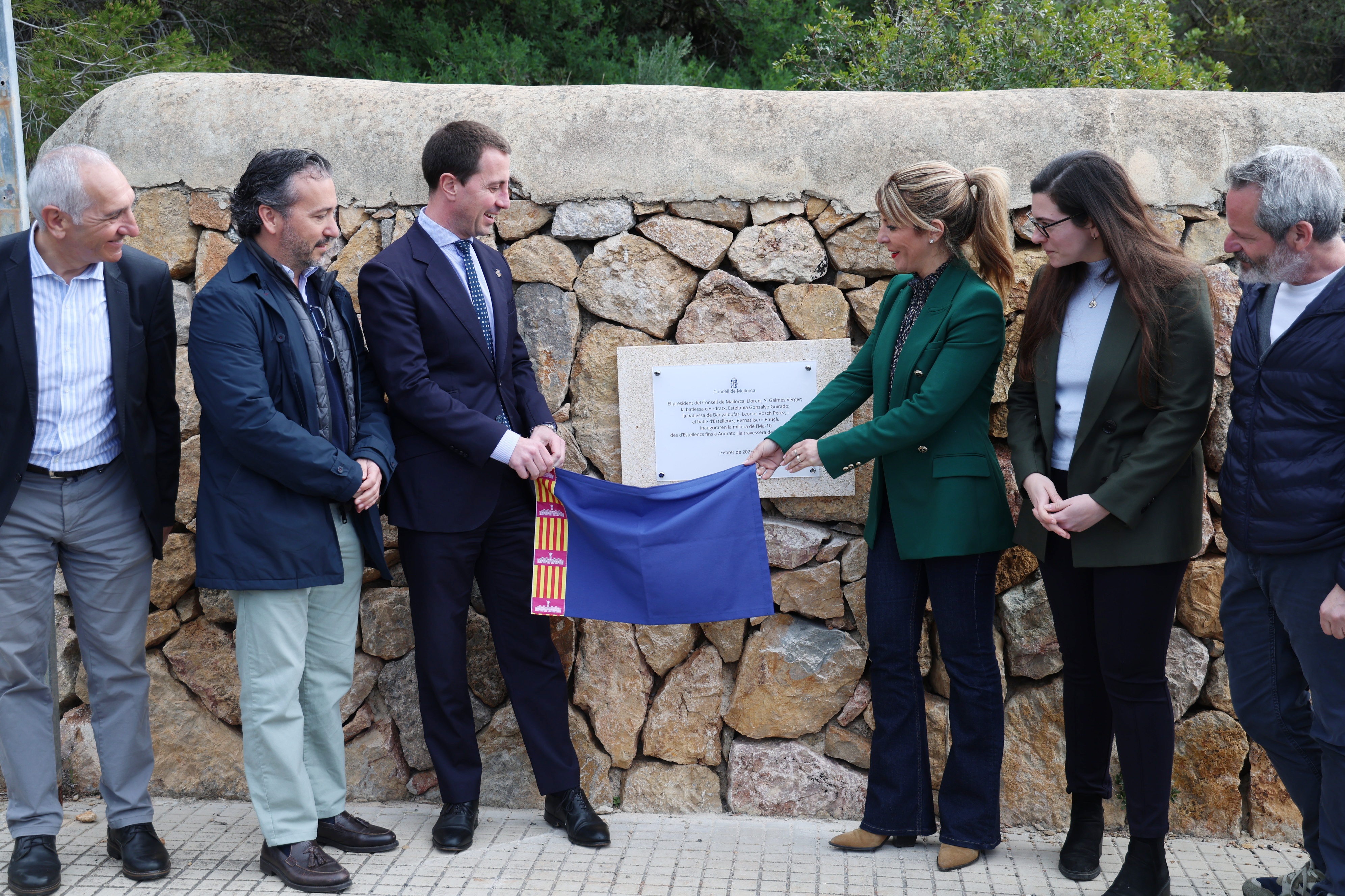 Inauguració de la reforma i la millora de la seguretat de la carretera Andratx-Estellencs i la travessera de Banyalbufar.