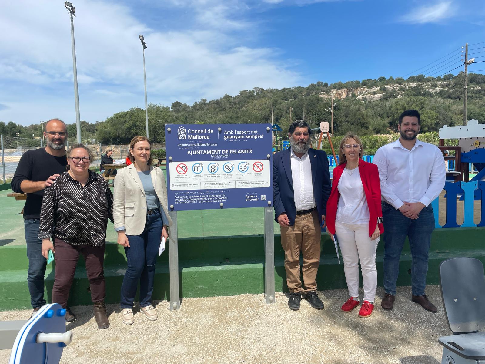 Inauguració de les àrees esportives biosaludables.
