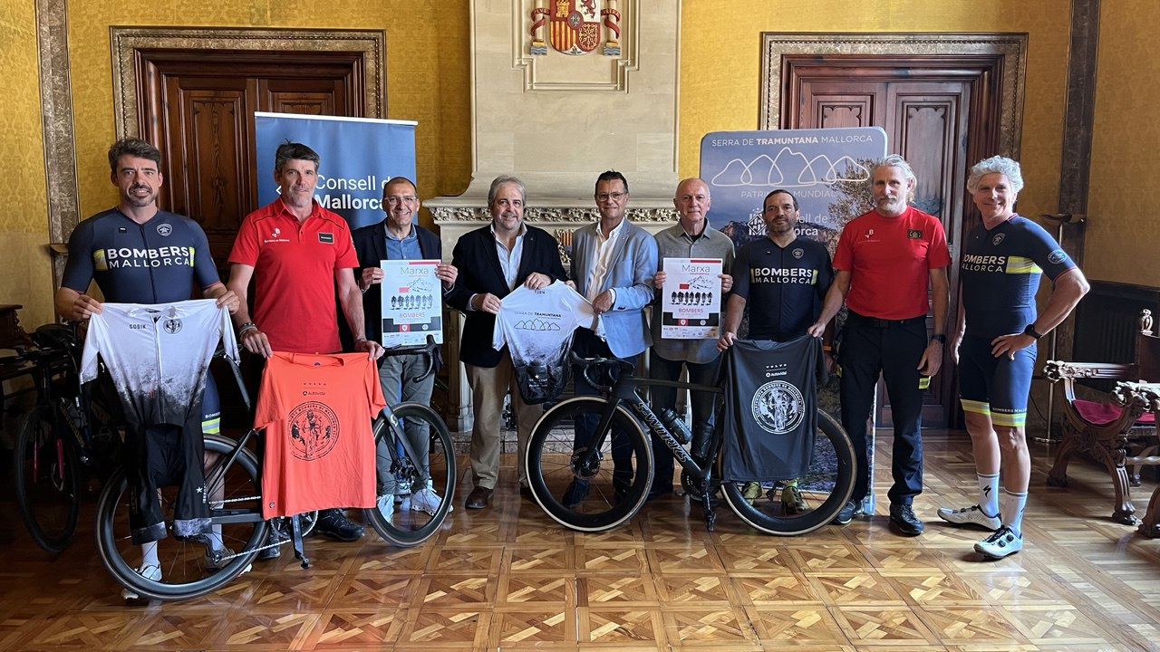 Presentación de la marcha cicloturística Bomberos de Mallorca.