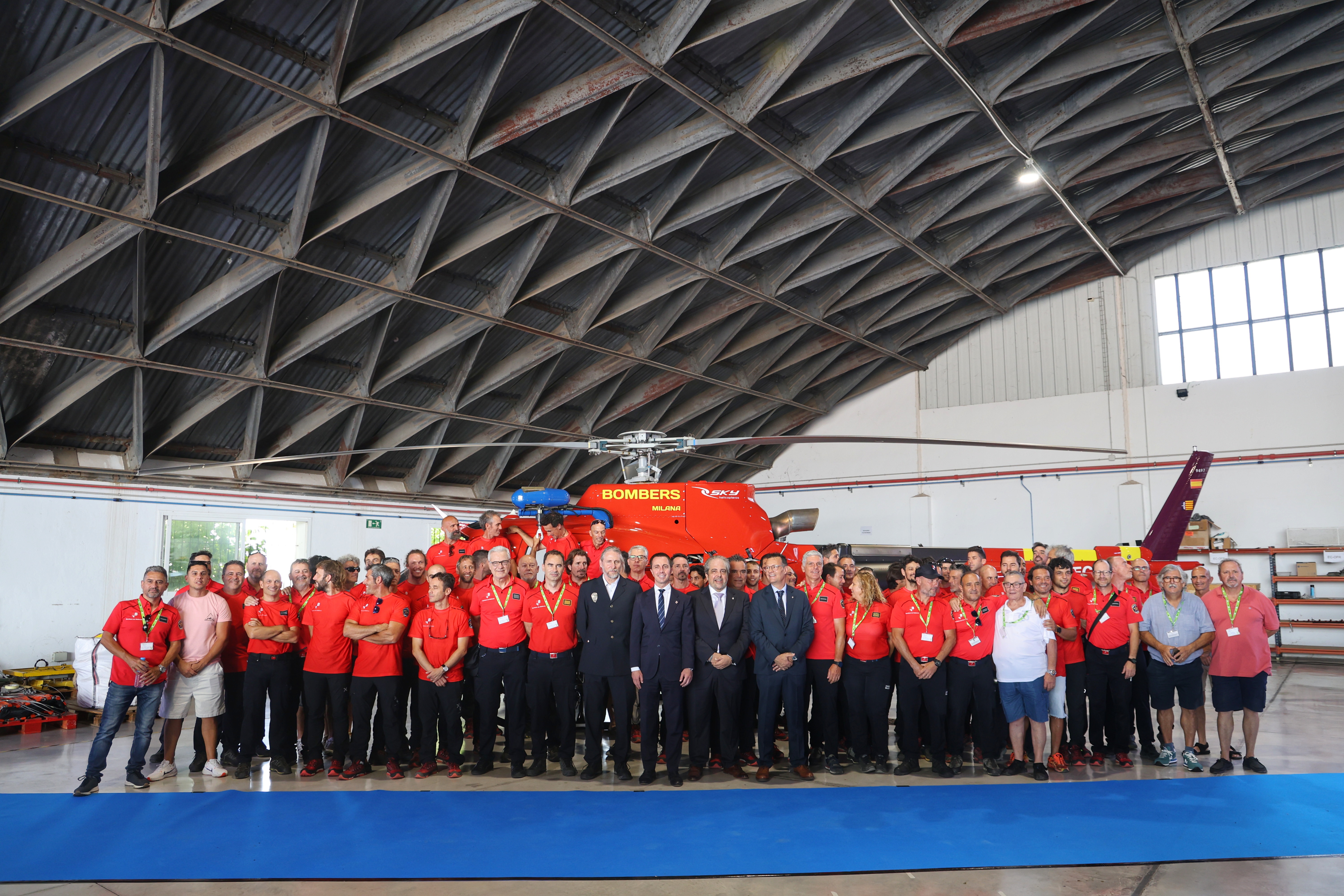 Presentación del nuevo helicóptero <em>Milana</em> de los Bomberos de Mallorca.