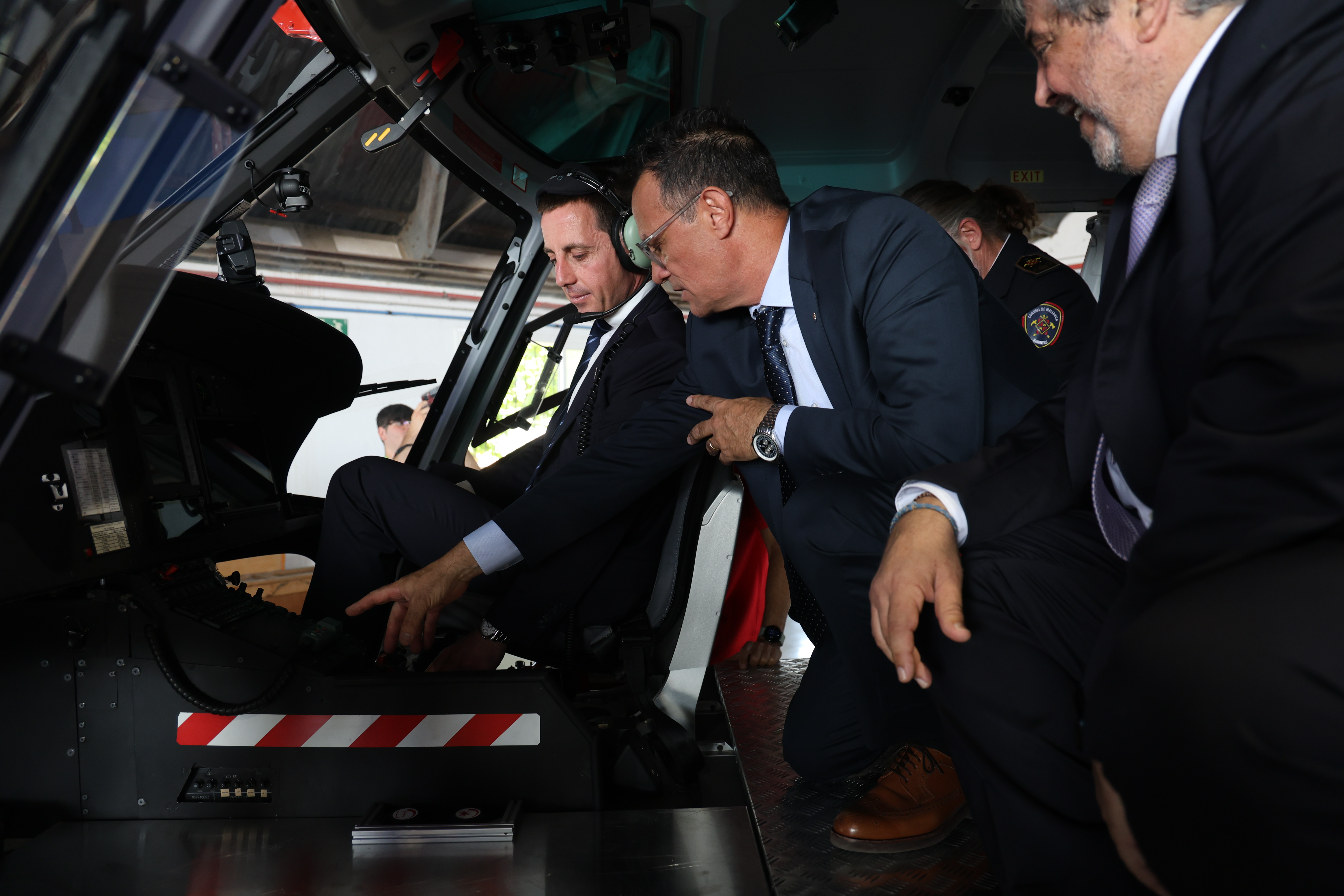 Presentación del nuevo helicóptero <em>Milana</em> de los Bomberos de Mallorca.