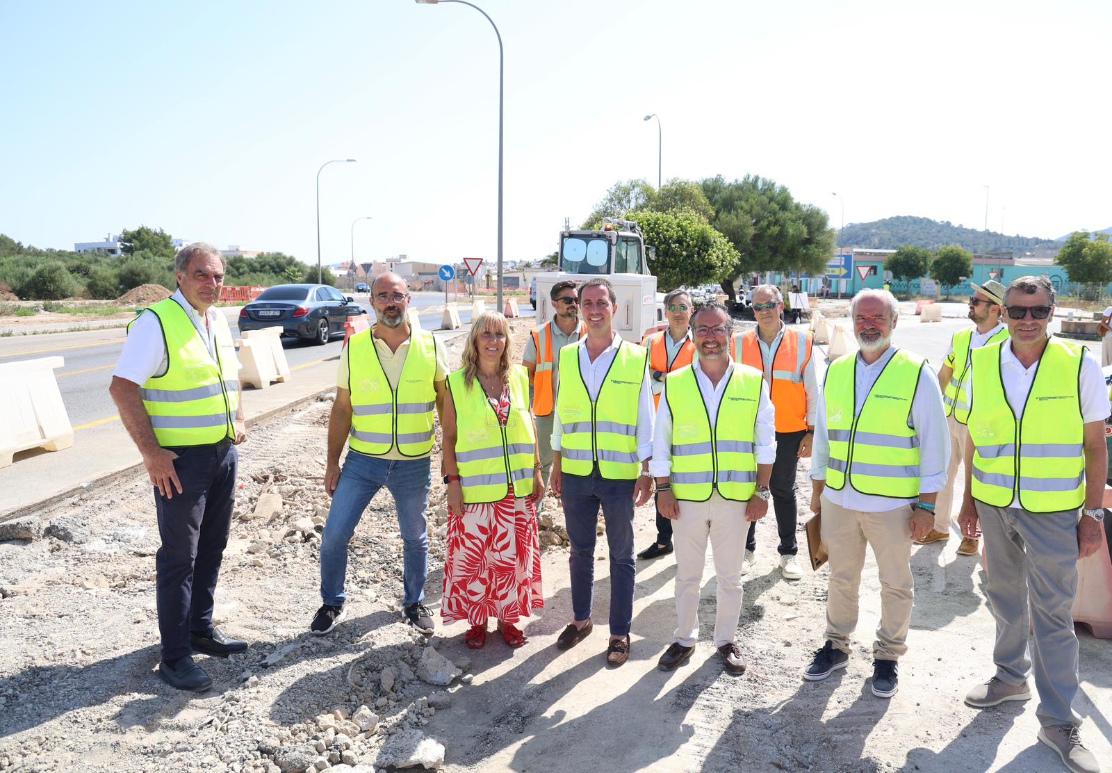 Obras de los accesos al futuro hospital de Felanitx y la reordenación de la entrada al pueblo.