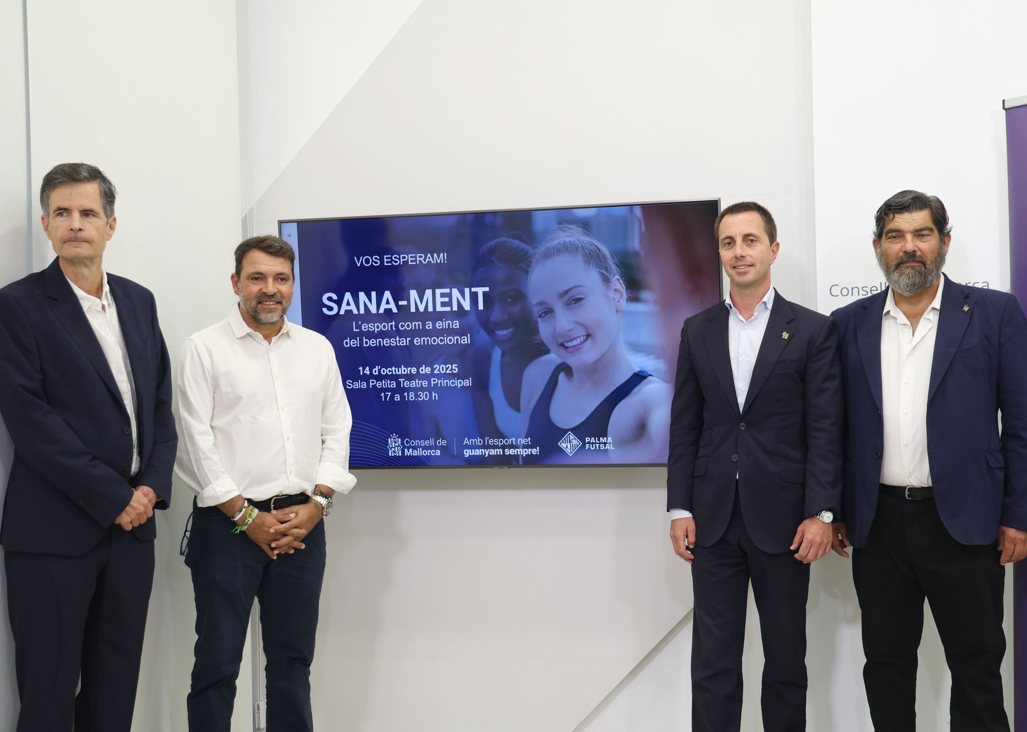 Presentació del cicle divulgatiu sobre esport i salut mental organitzat pel Consell de Mallorca.