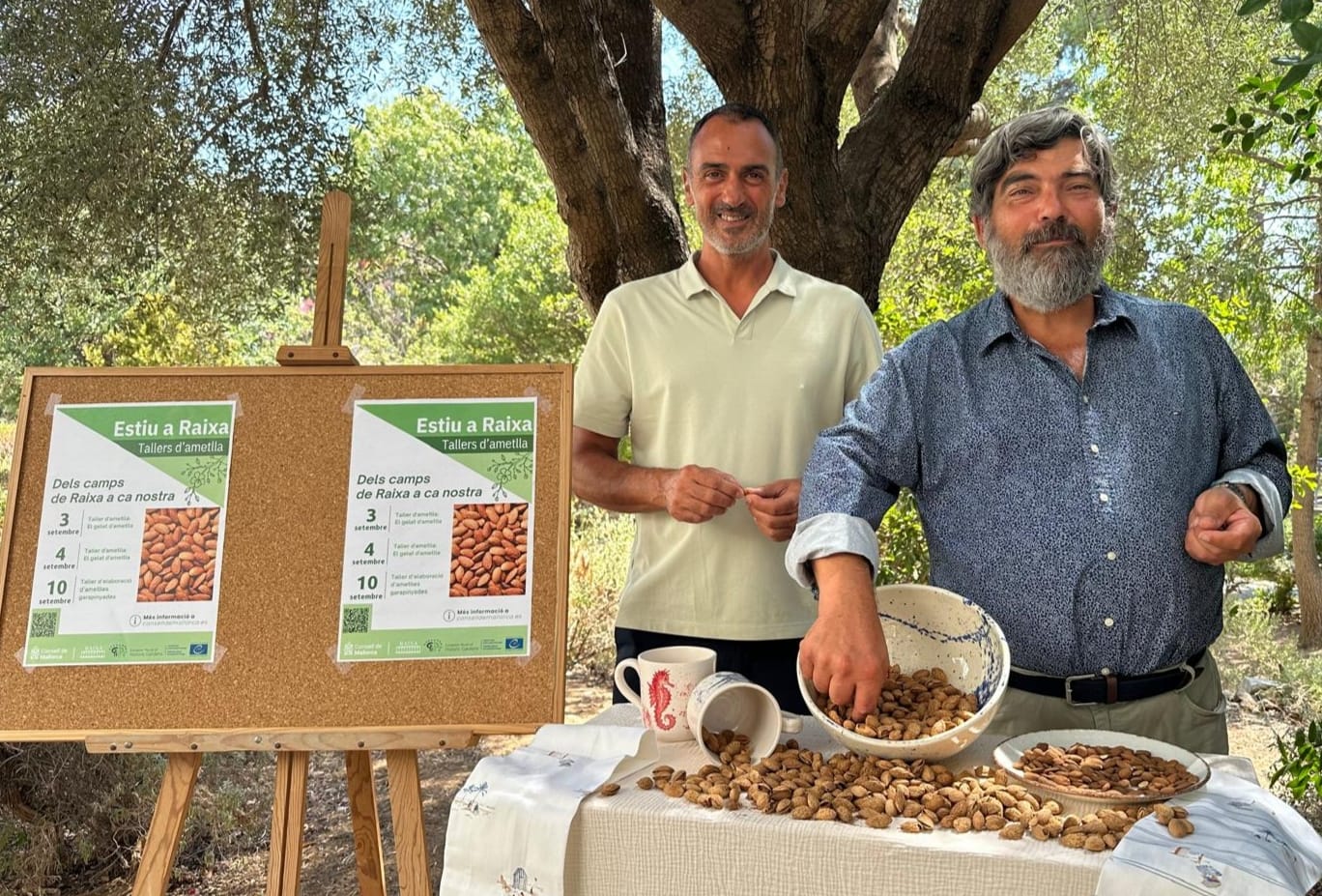 El consejero de Medio Ambiente, Medio Rural y Deportes, Pedro Bestard, y el director insular de Deportes, Toni Prats.