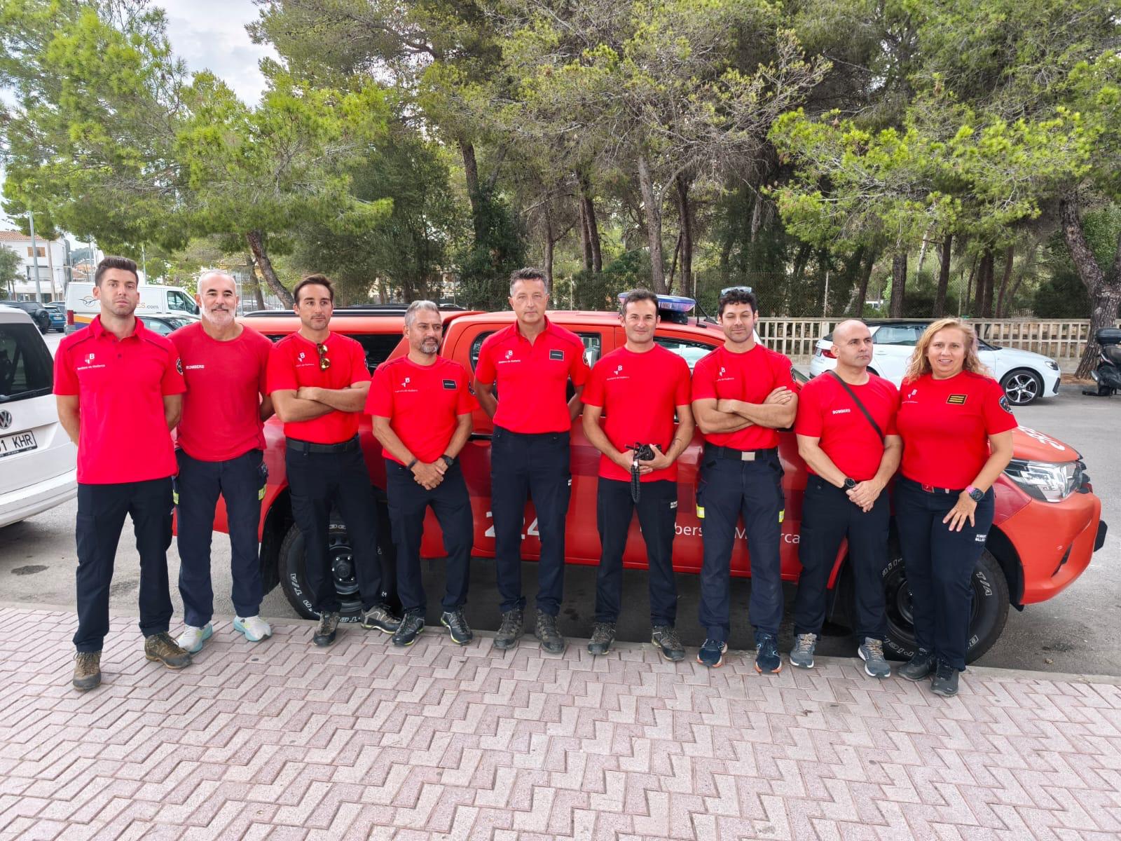 Los Bomberos de Mallorca voluntarios que se desplazarán a Castilla y León con el dispositivo de ayuda del Govern de les Illes Balears.