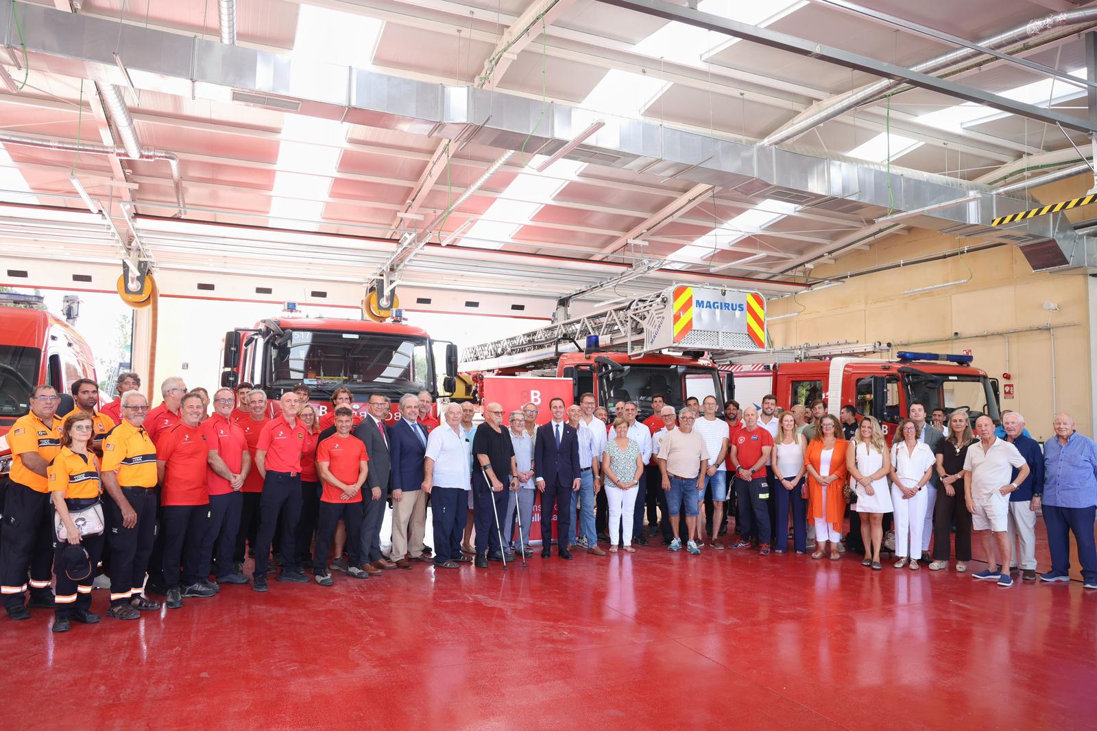 Inauguració del nou parc dels Bombers de Mallorca a Manacor.