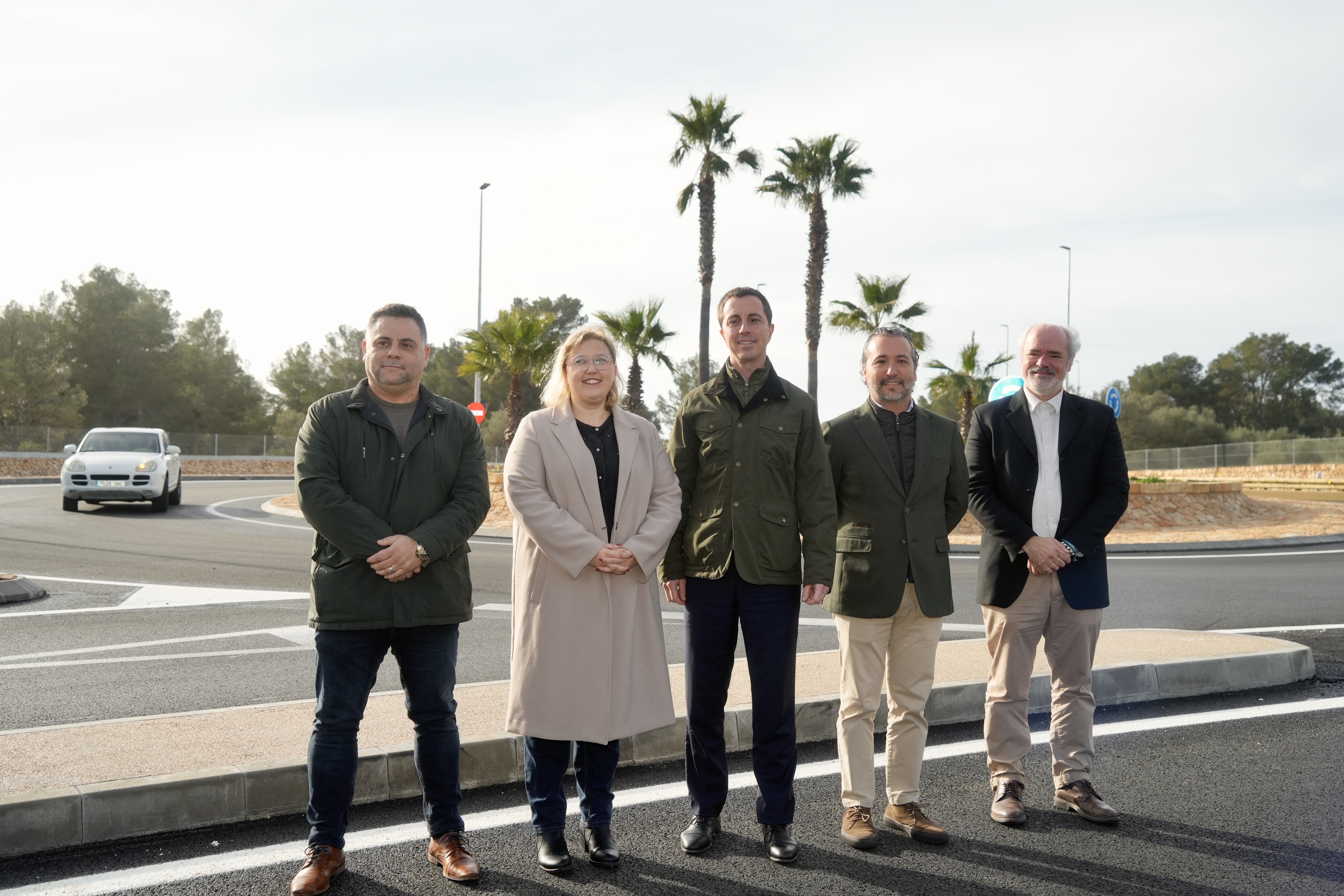 Inauguració de la rotonda i el vial de Son Verí Nou de Llucmajor.