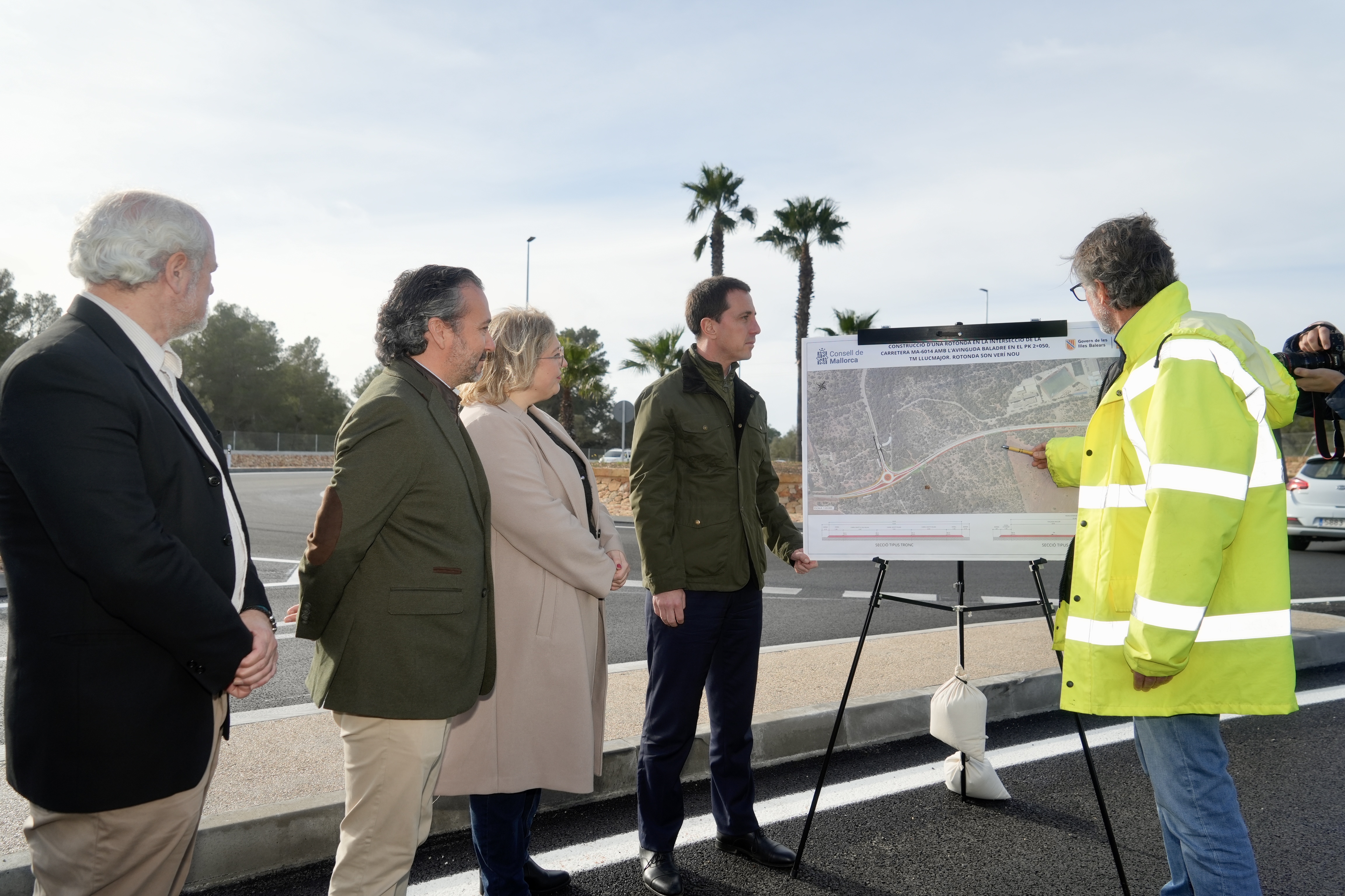 Inauguració de la rotonda i el vial de Son Verí Nou de Llucmajor.