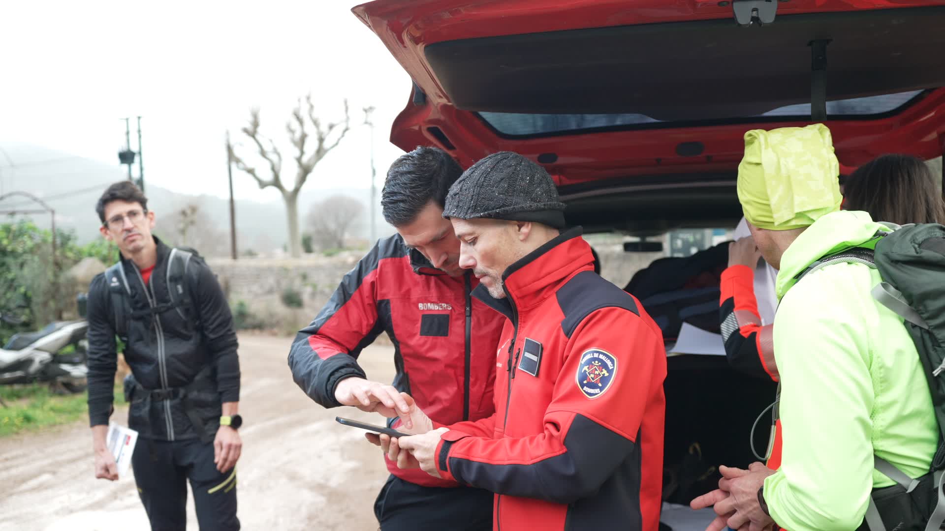 Formación del personal sanitario del 061 por parte de los Bomberos de Mallorca.