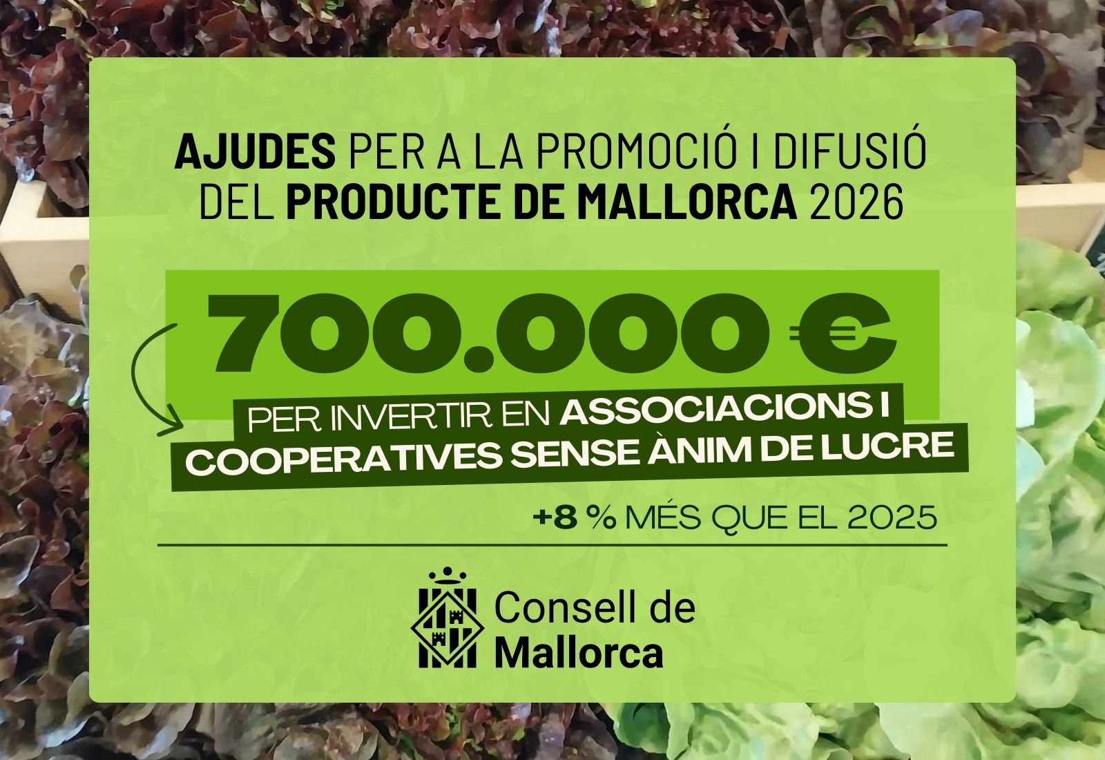 Nueva subvención del Consell de Mallorca para la promoción y difusión del producto local.