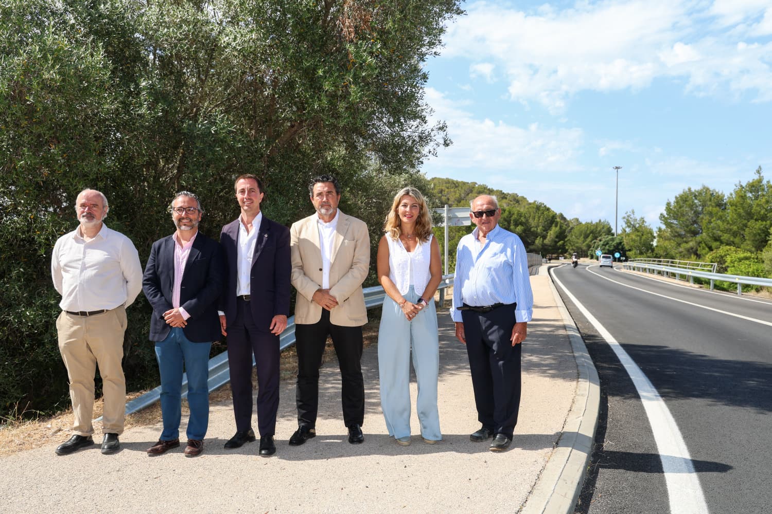 Inauguració de les obres de millora de la carretera Ma-1 entre Peguera i el Port d'Andratx.