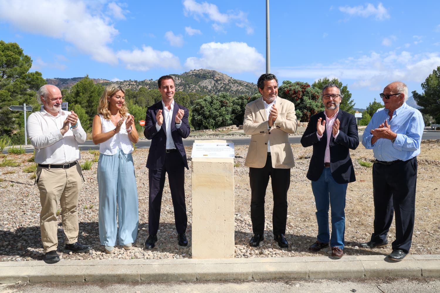Inauguració de les obres de millora de la carretera Ma-1 entre Peguera i el Port d'Andratx.