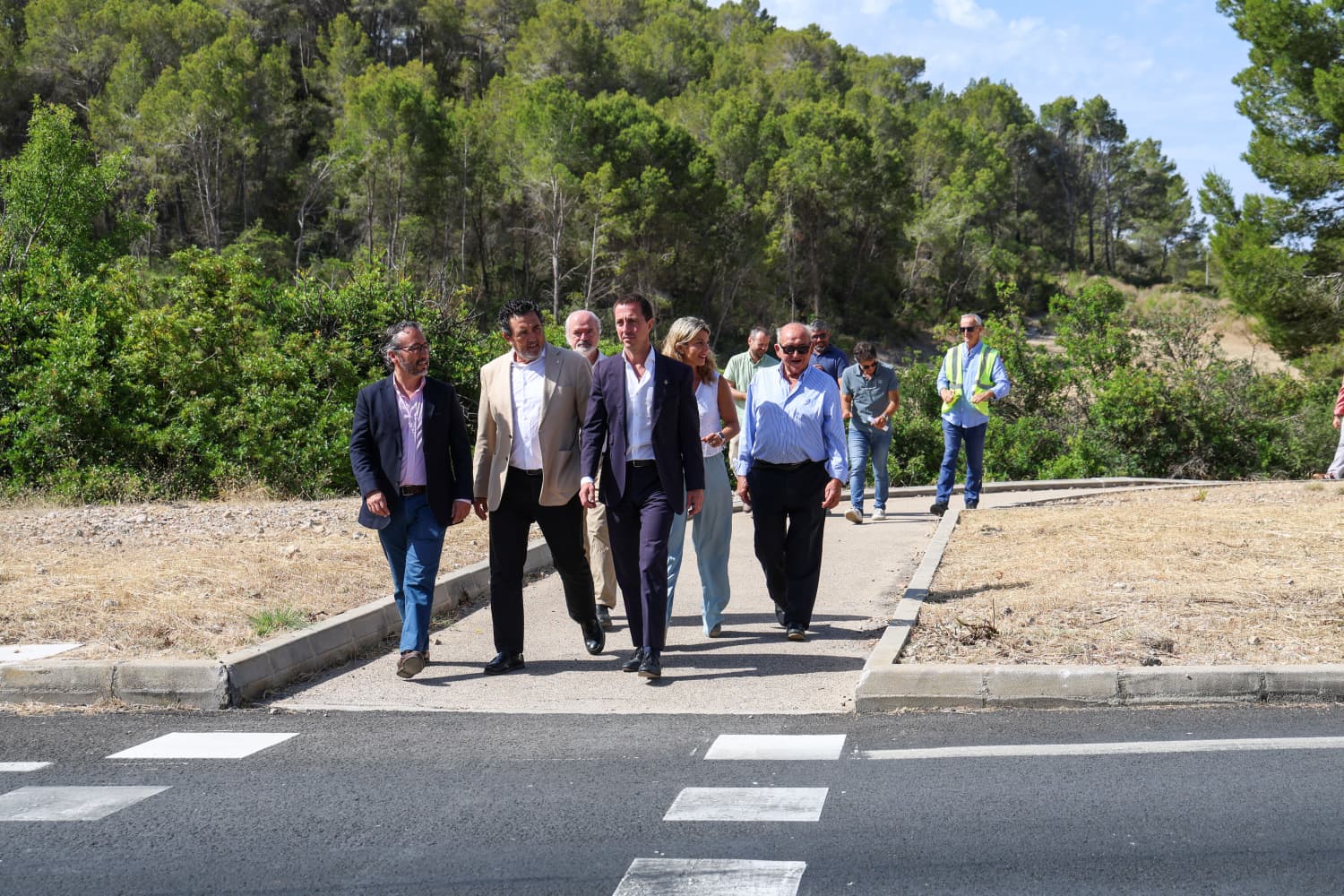 Inauguració de les obres de millora de la carretera Ma-1 entre Peguera i el Port d'Andratx.