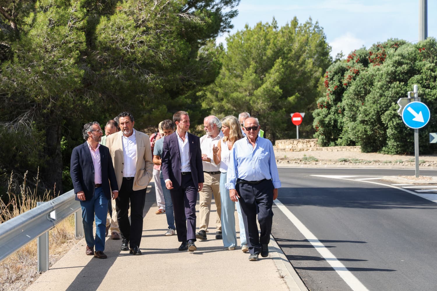 Inauguració de les obres de millora de la carretera Ma-1 entre Peguera i el Port d'Andratx.
