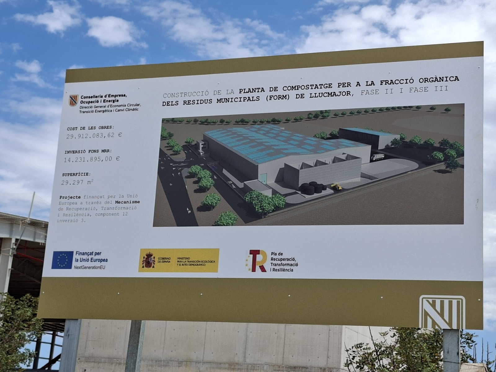 La nova planta de compostatge de FORM de Llucmajor.