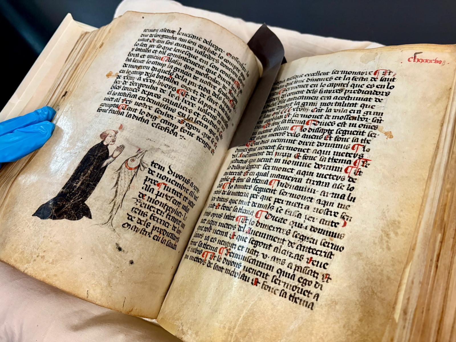 Un llibre de l'arxiu de Montpeller