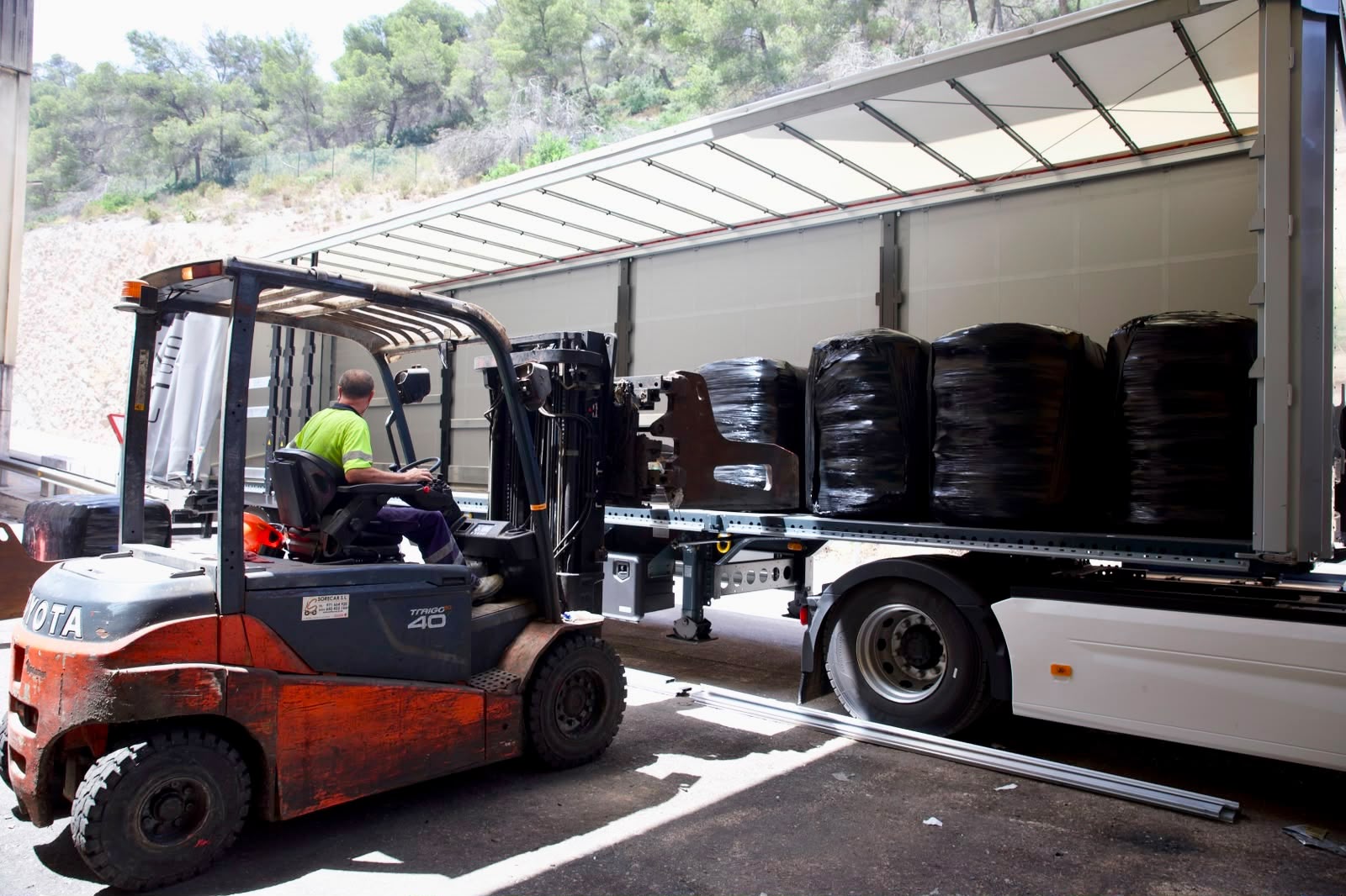 Traslado de residuos desde Eivissa hasta a Mallorca.