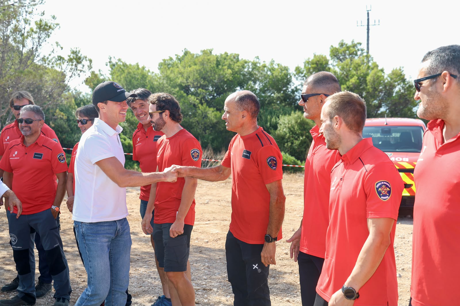 Presentació de les furgonetes noves dels Bombers de Mallorca.