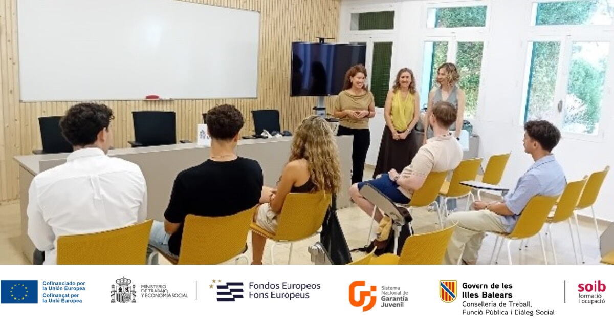 Benvinguda de les cinc persones joves qualificades al Consell de Mallorca.