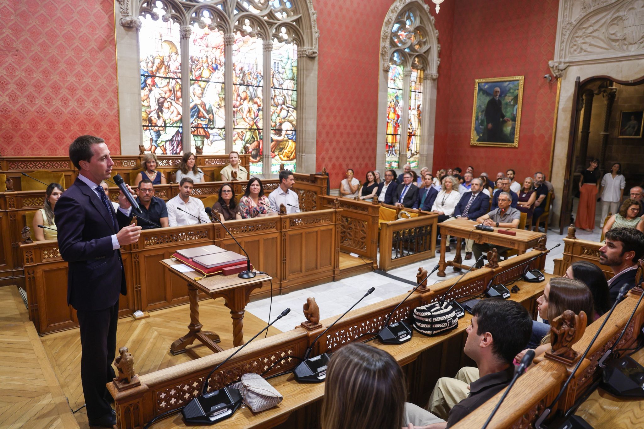 Pressa de possessió de 16 nous funcionaris del Consell de Mallorca.