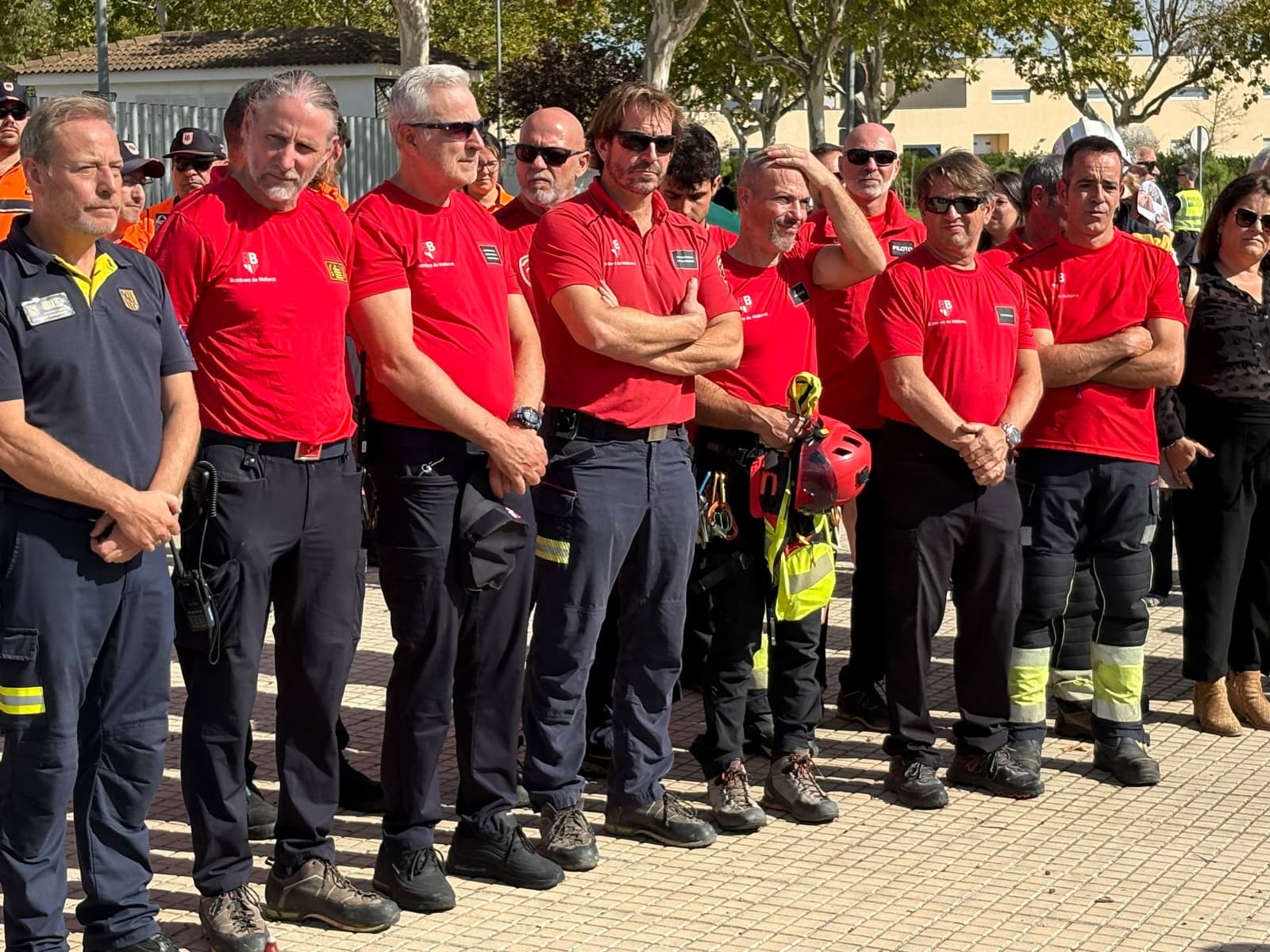 Acte d'homenatge dels Bombers de Mallorca a Joan Cifuentes.