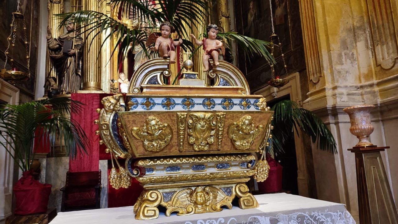 Urna de la Casa Santa de la Parroquia de Sant Miquel de Felanitx.