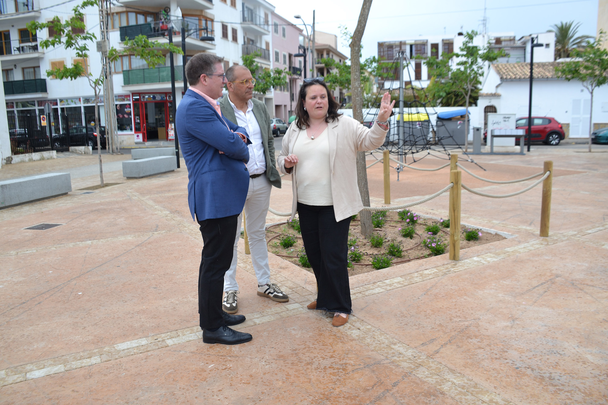 Imatges visita la plaça del Carme