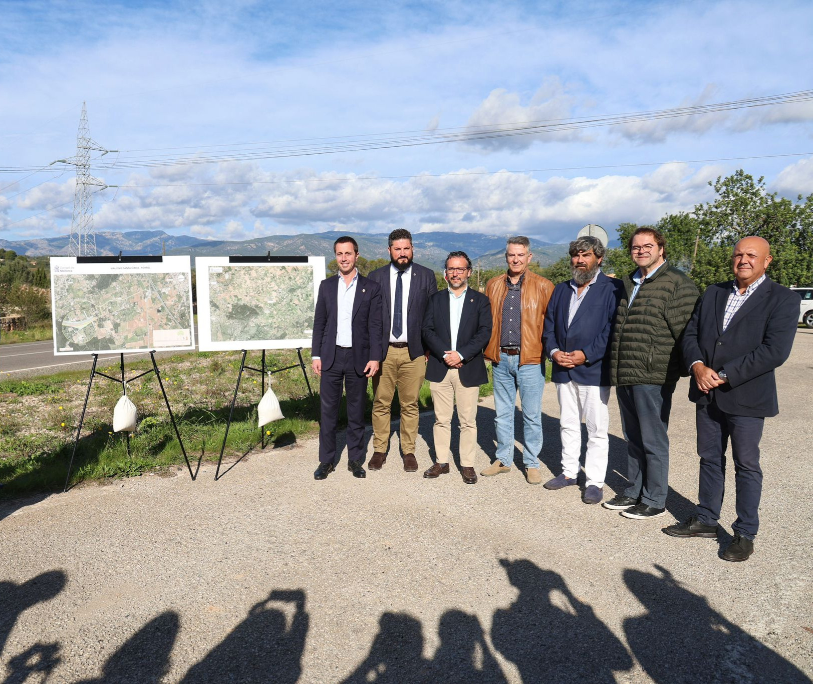 Dia de la presentación del proyecto del Vial Cívic que enlaza Pòrtol y Santa Maria.