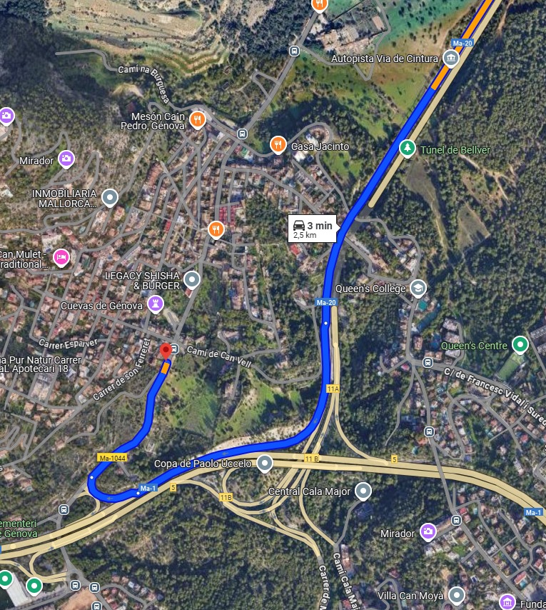 Ruta alternativa per Sant Agustí.