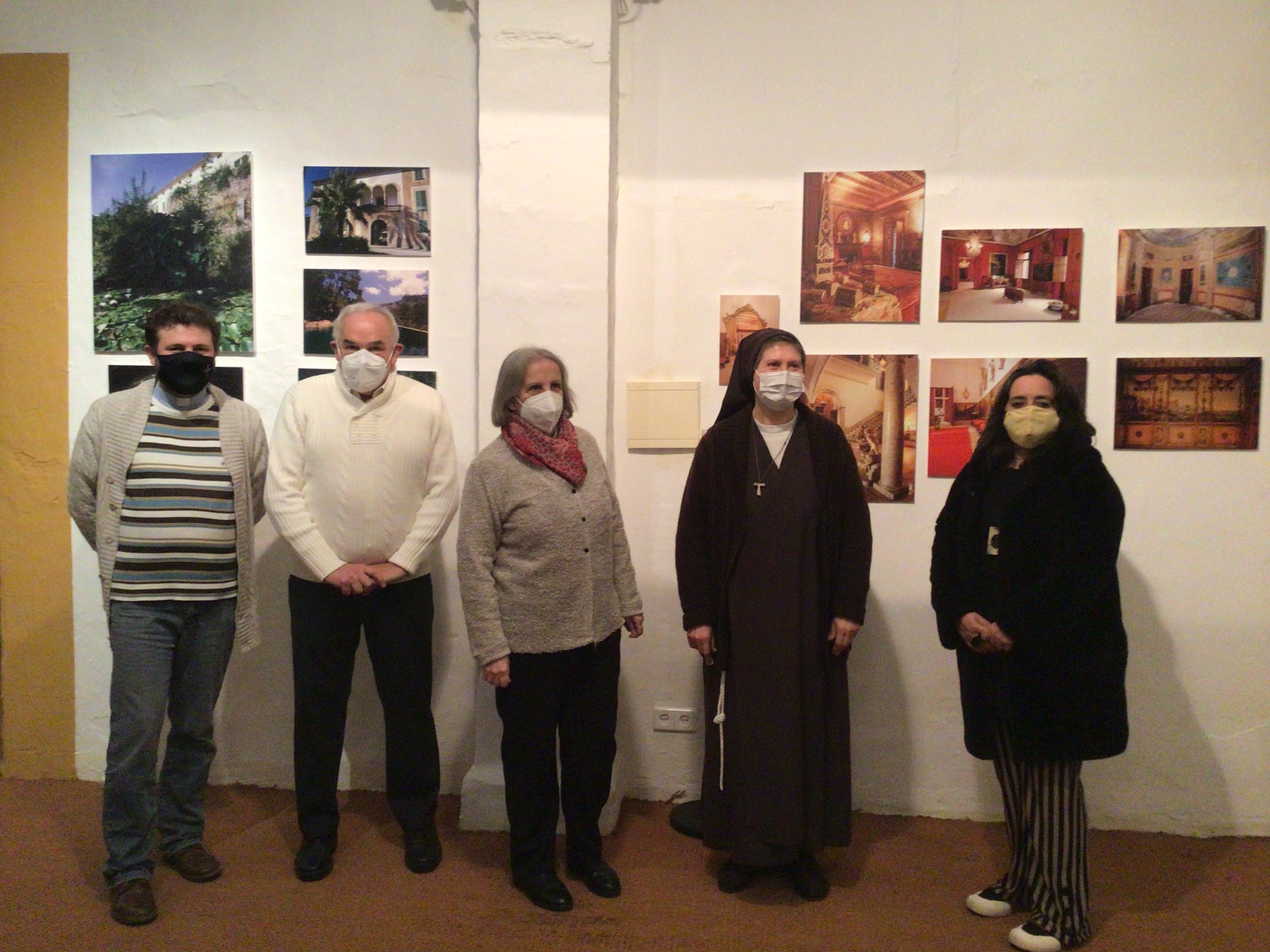 Xisco Vicens, Jaume Llabrés, Aina Pascual, Sor Paulina i Kika Coll (d’esquerra a dreta)